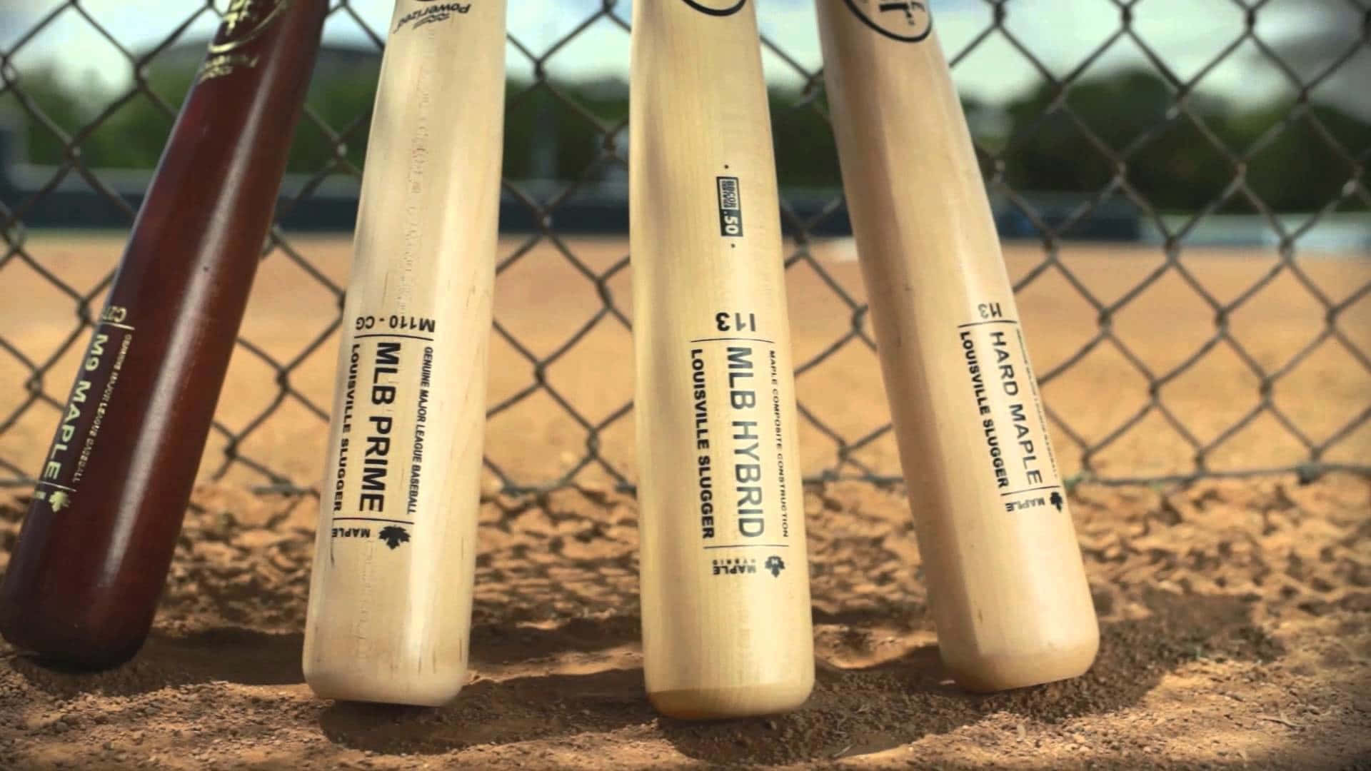 Powerful Swing With A Baseball Bat Background