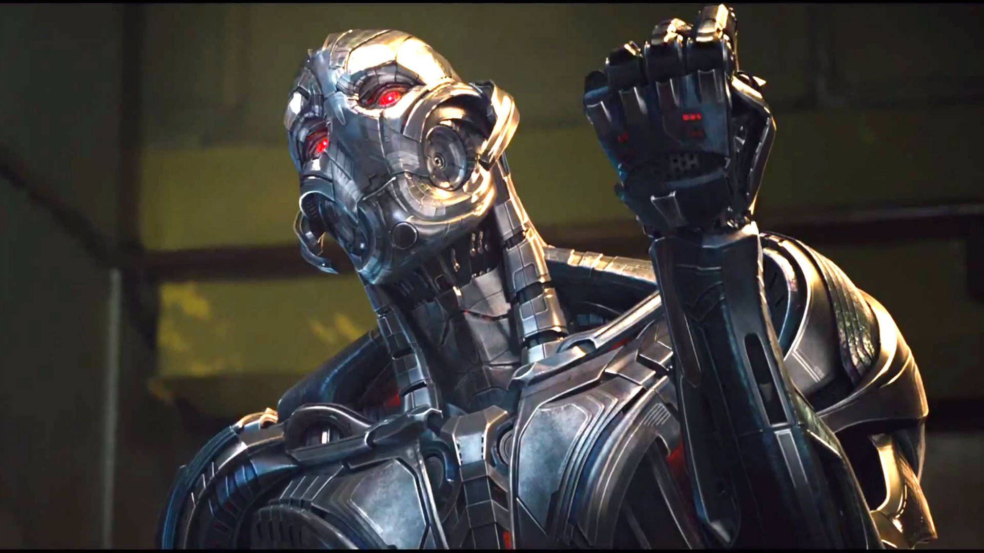 Powerful Ultron In Full Armor Background