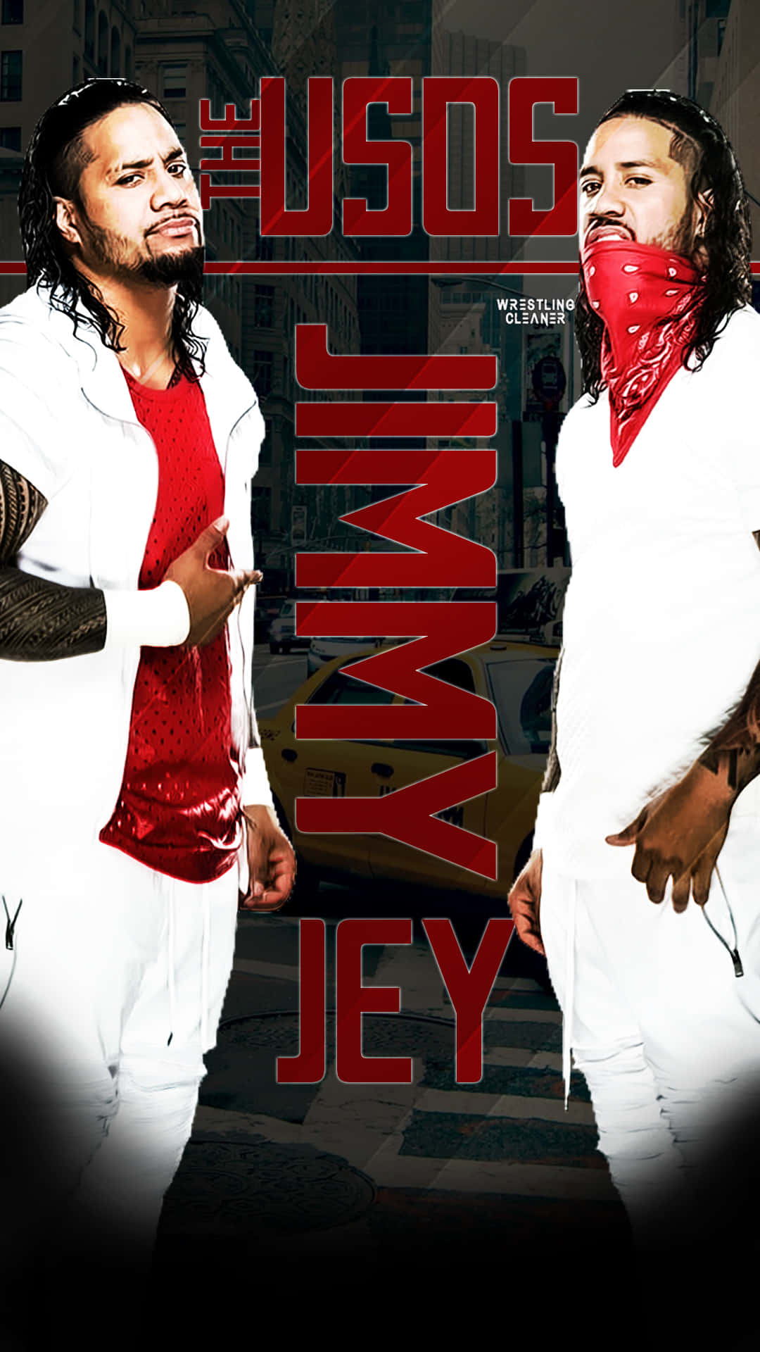 Powerful Wrestling Duo - Jimmy And Jey Uso Background