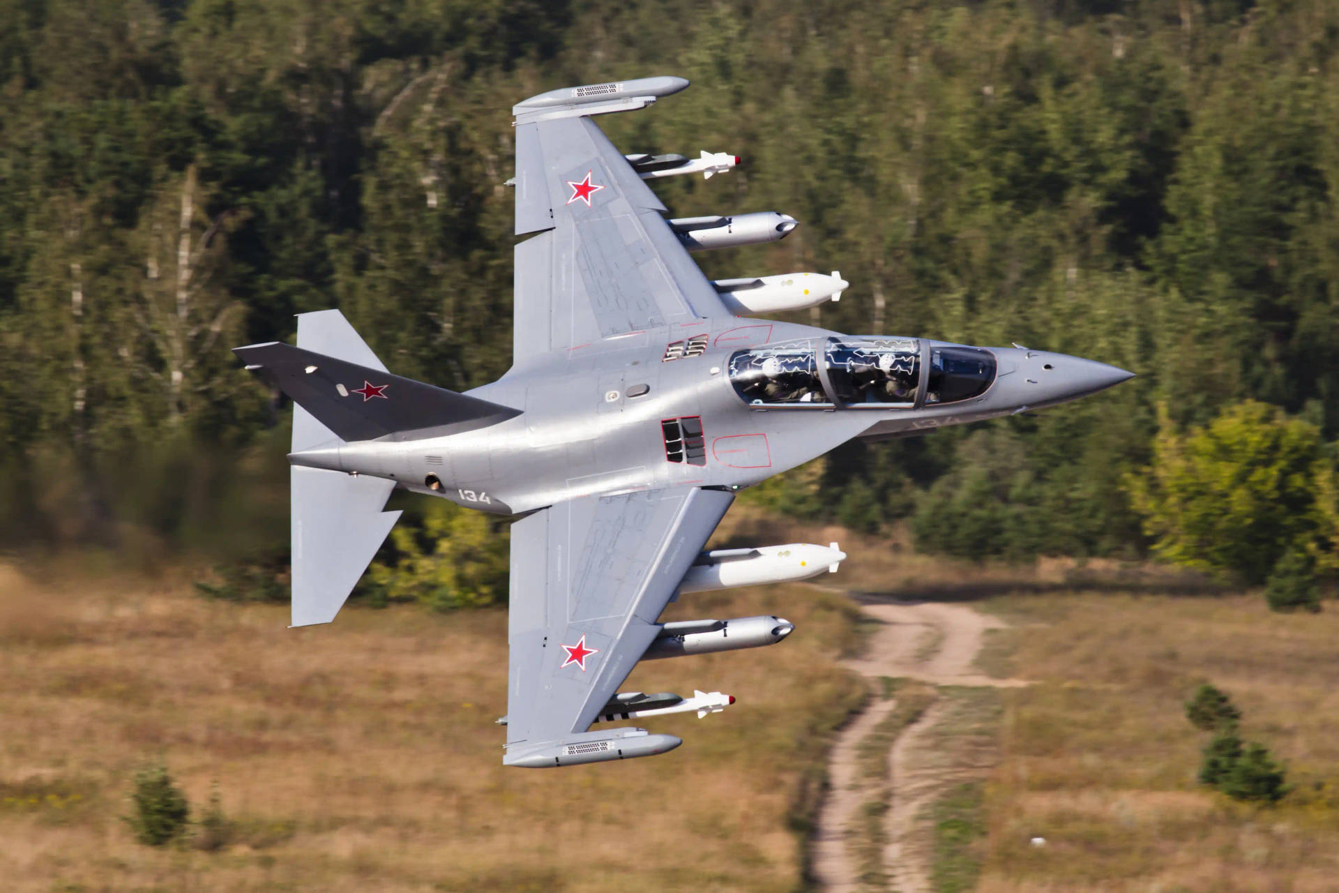 Powerful Yak-130 Fighter Jet In Flight