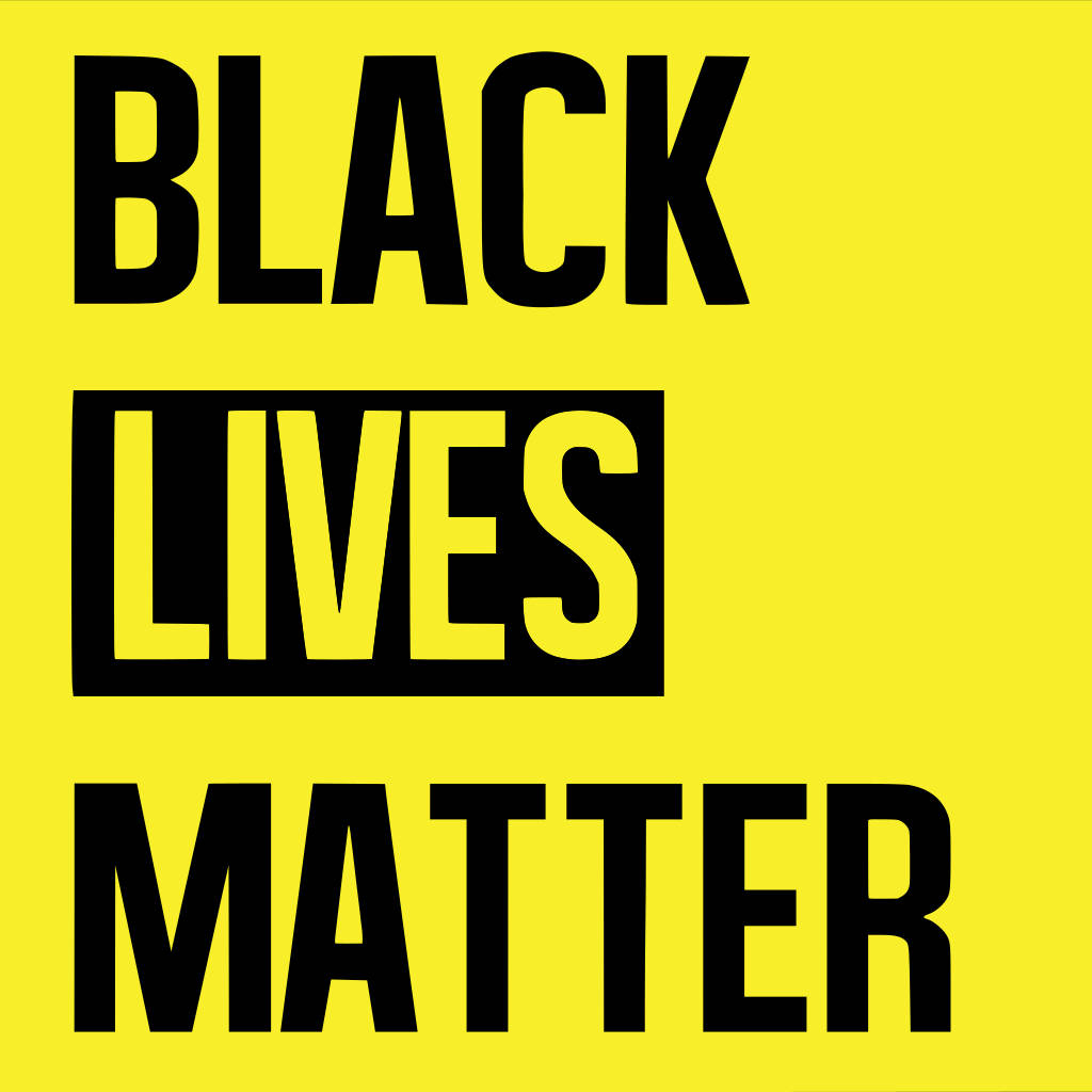 Powerful Yellow Black Lives Matter Mural Background