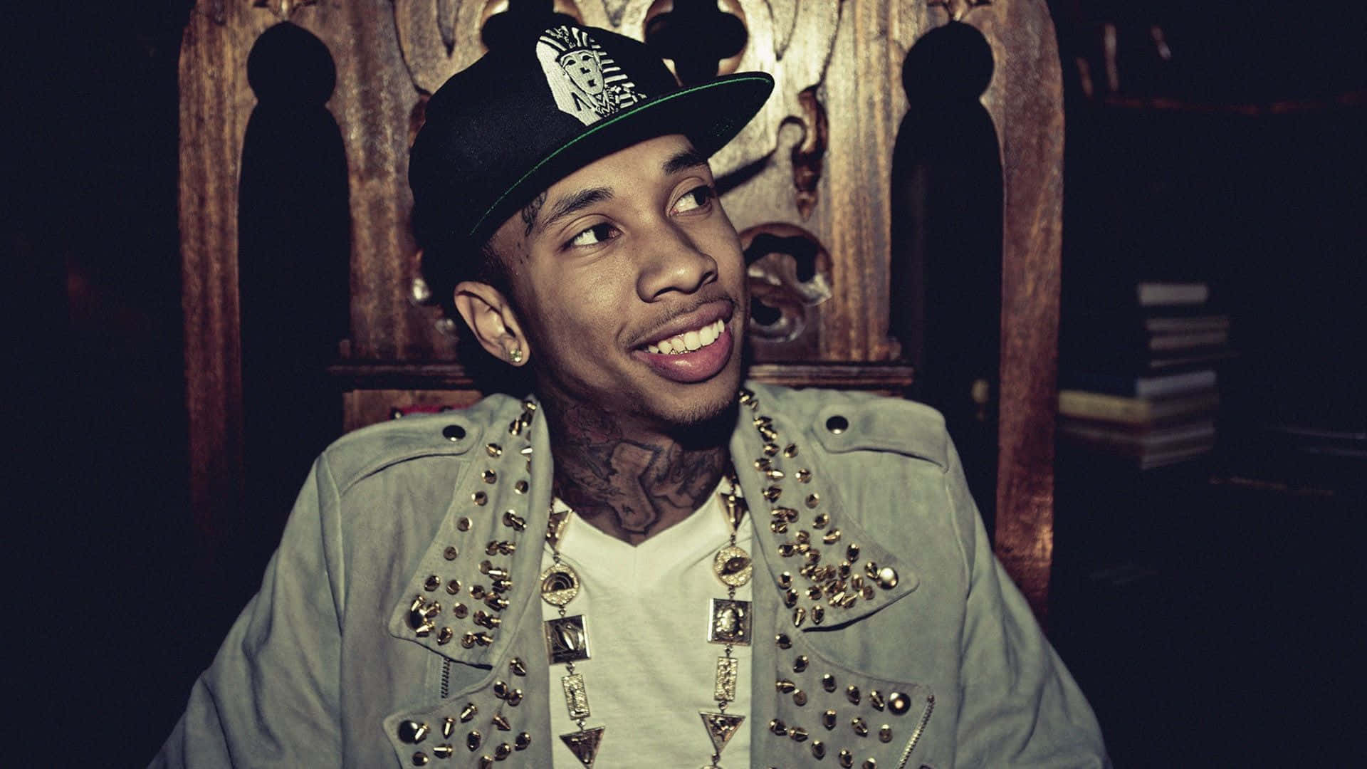 Powering Up: Hip Hop Artist Tyga Gets Lost In His Music Background