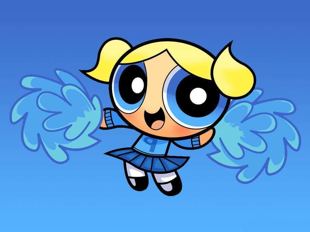 Powerpuff Girls Bubbles Cheerleaders Outfit Background