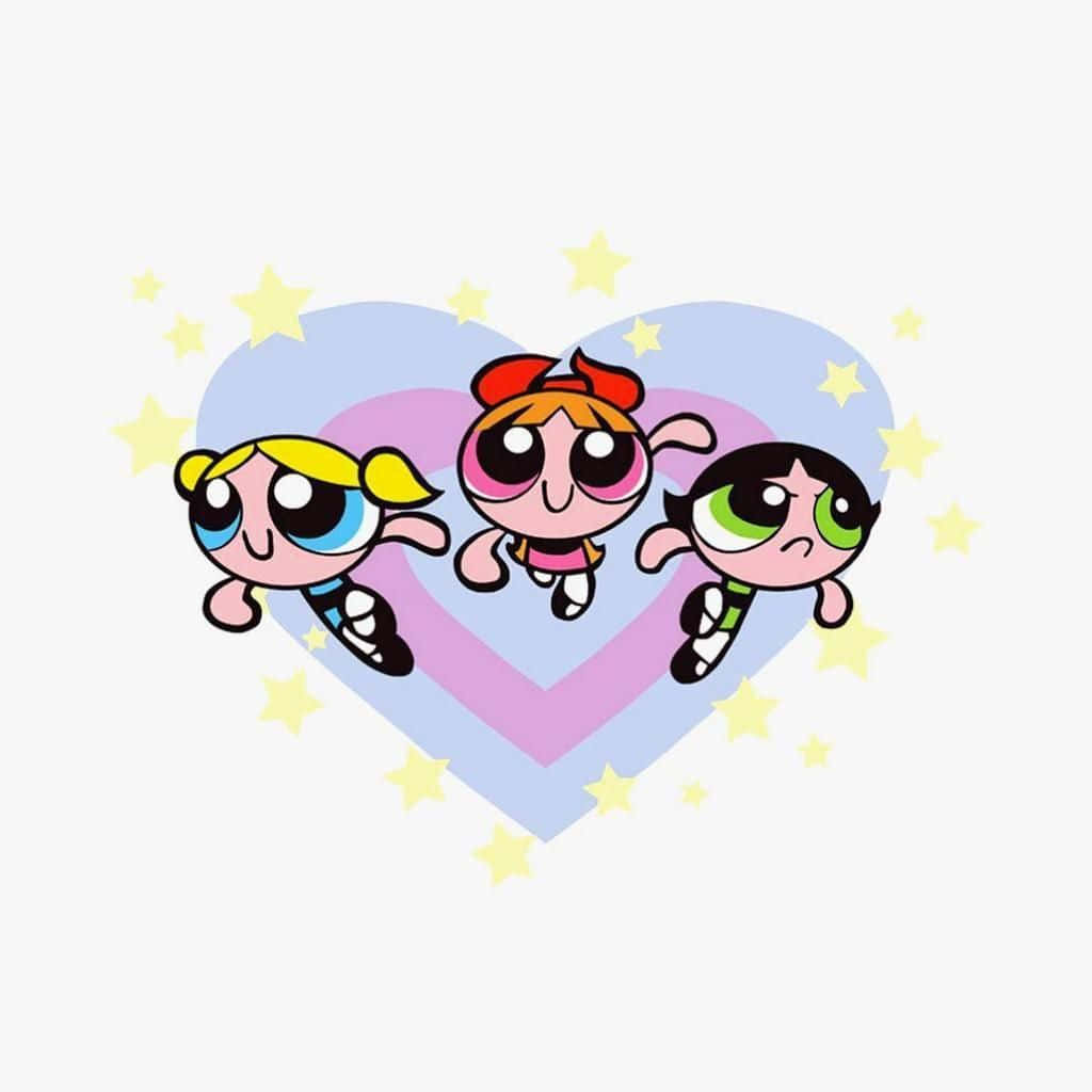 Powerpuff Girls Cartoons Heart Ipad