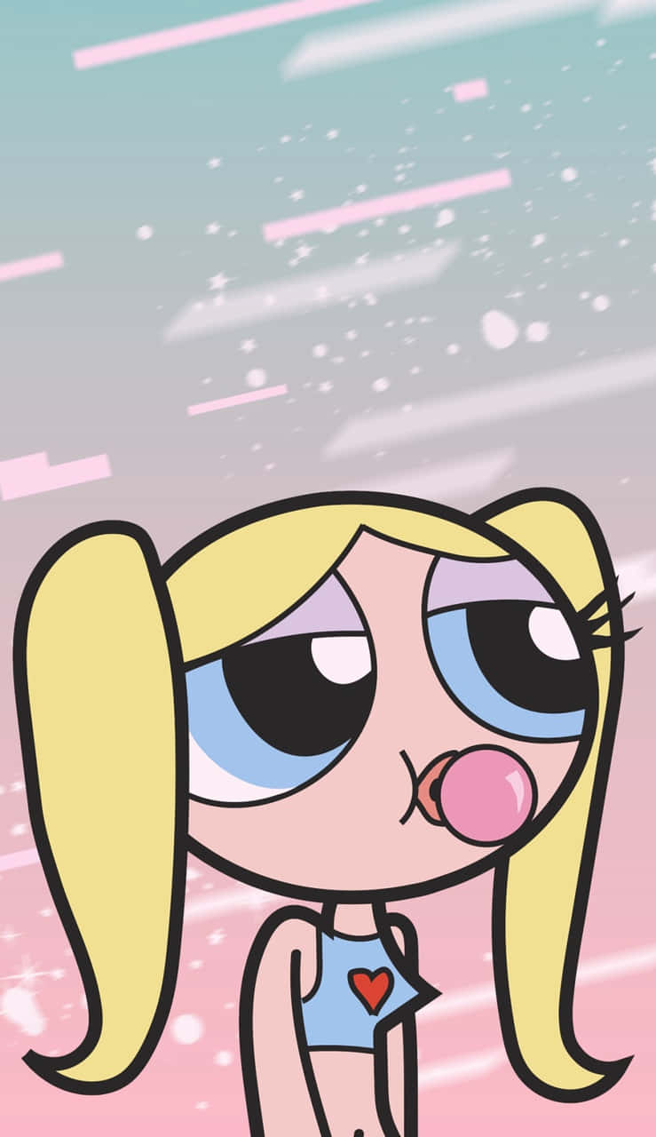 Powerpuff Girls Heart Bubbles Chewing Gum