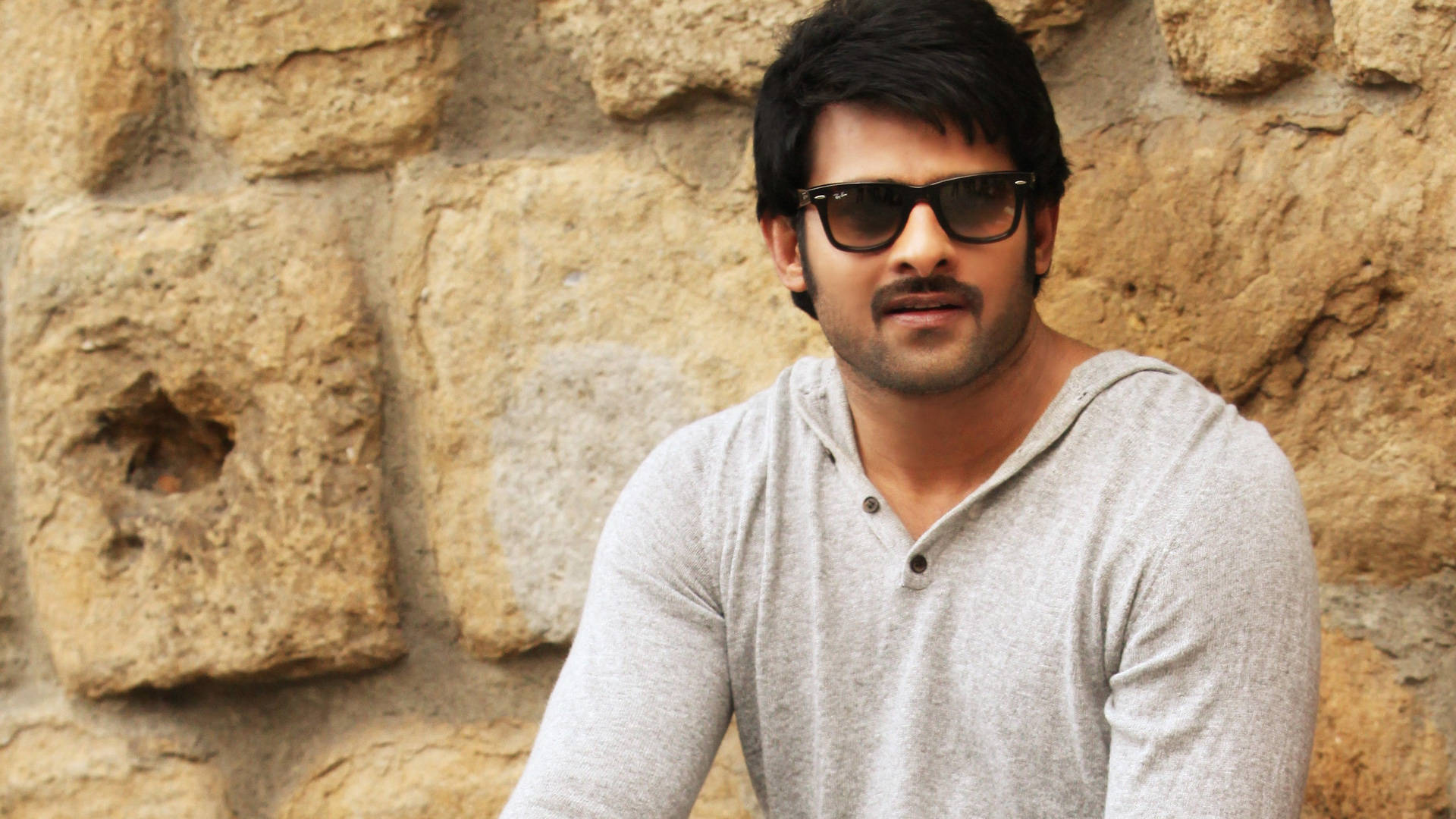 Prabhas Hd Gray Shirt Background