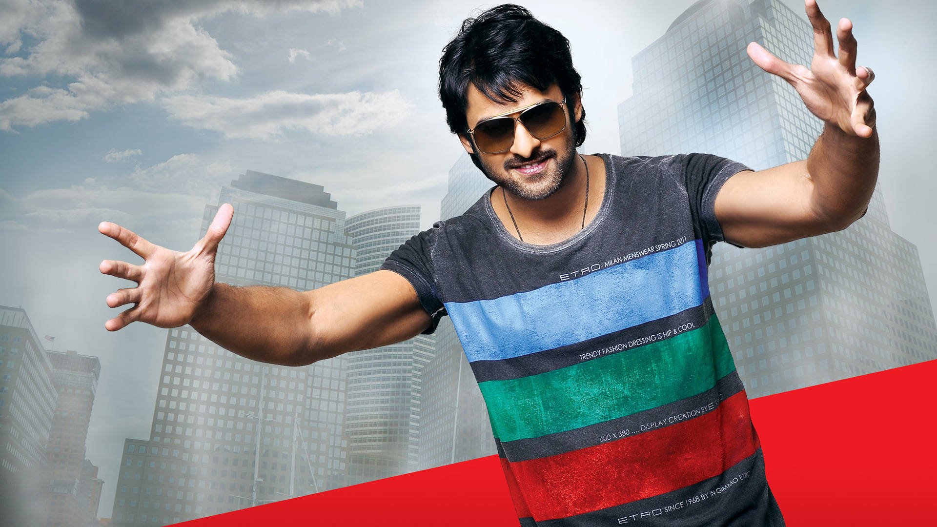 Prabhas Hd Hands Raised Background