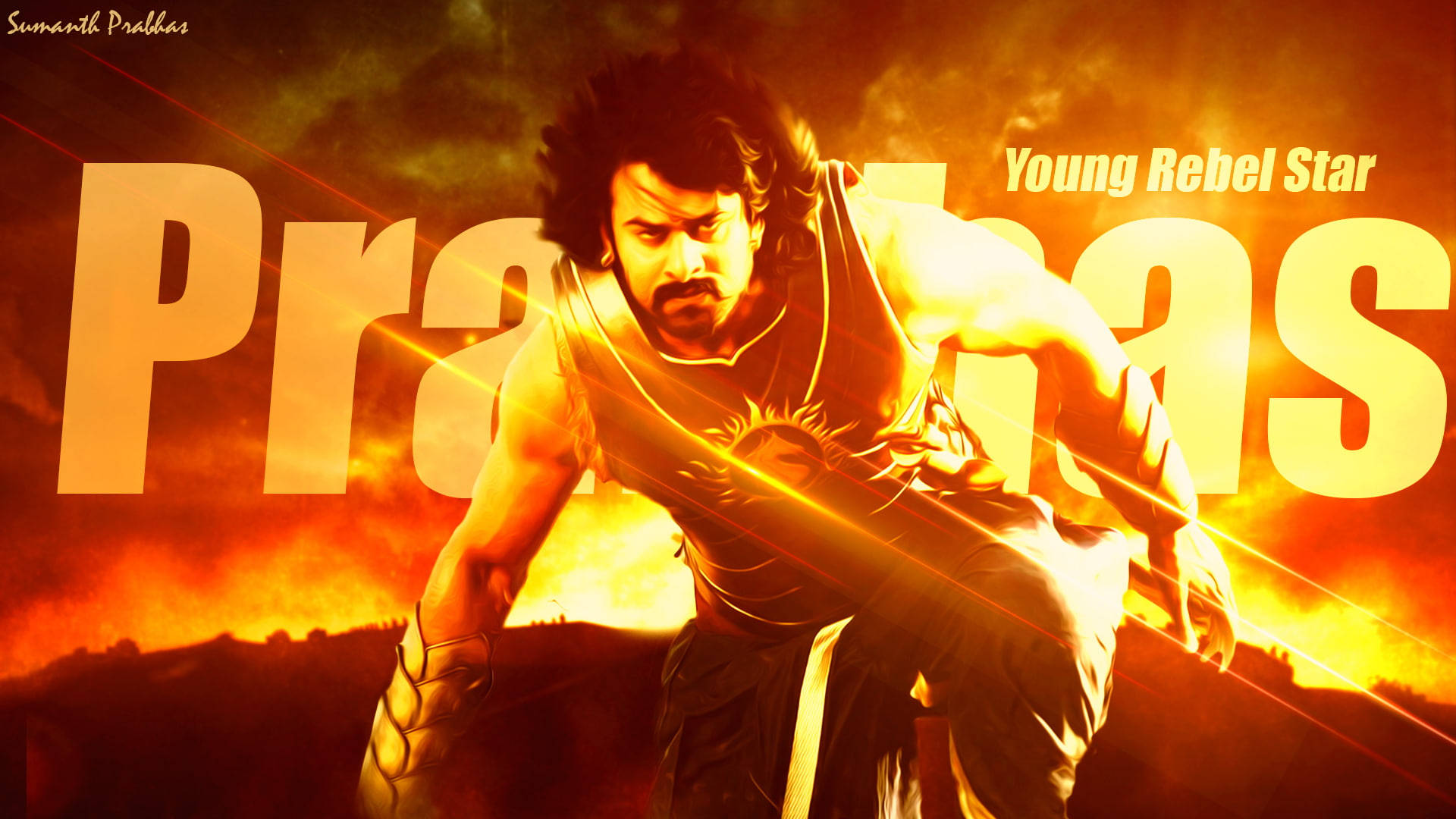 Prabhas Young Rebel Star Background