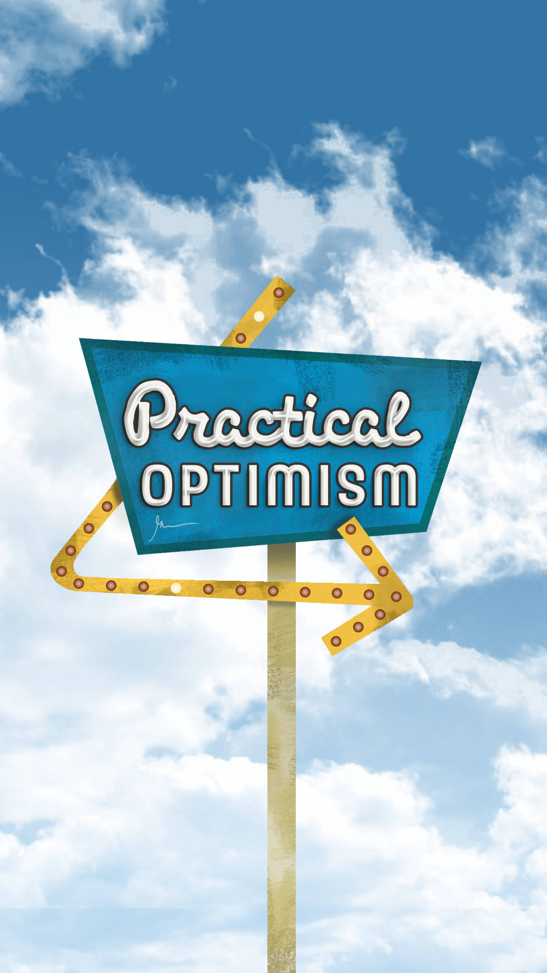 Practical Optimistic Sign Background