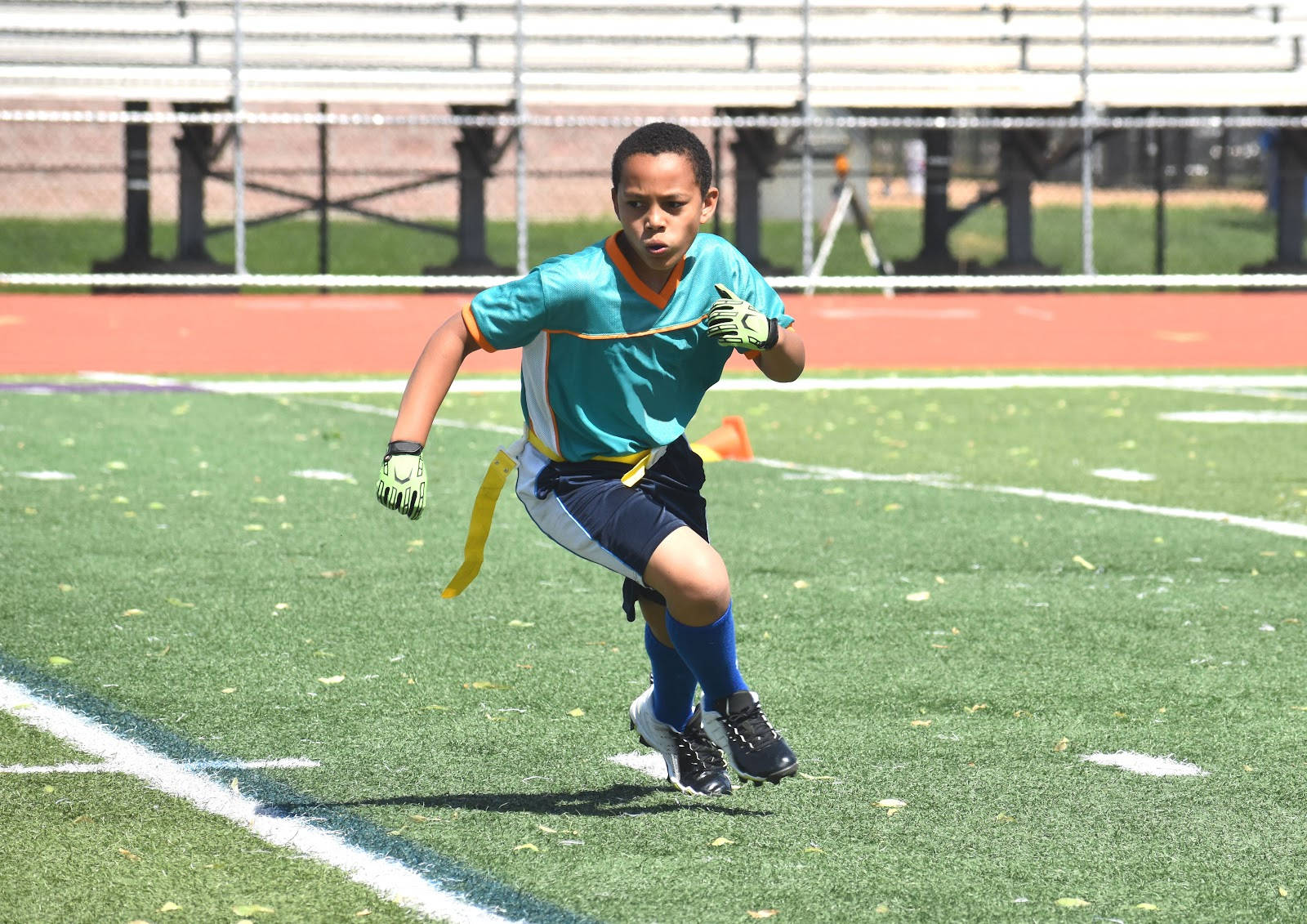 Practice Session For Flag Football Background