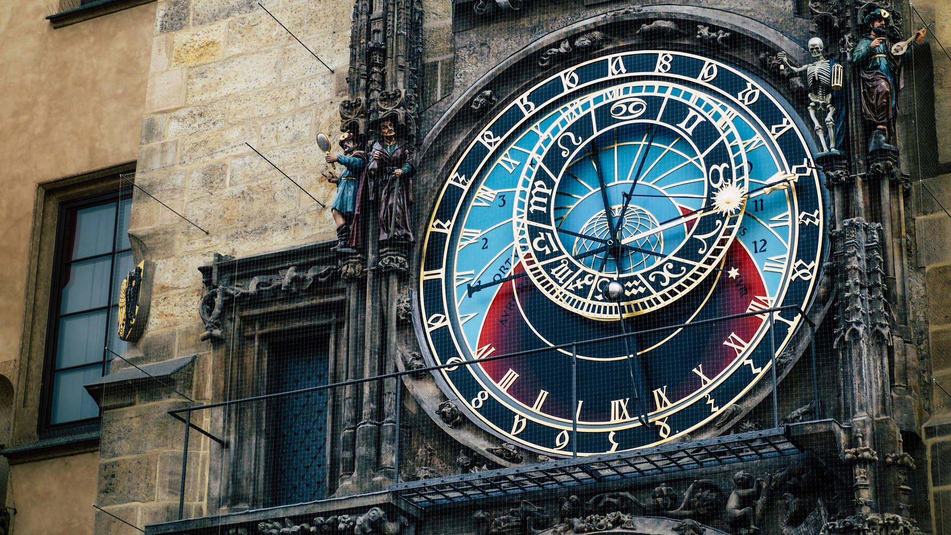 Prague Astronomical Clock Czech Republic Background