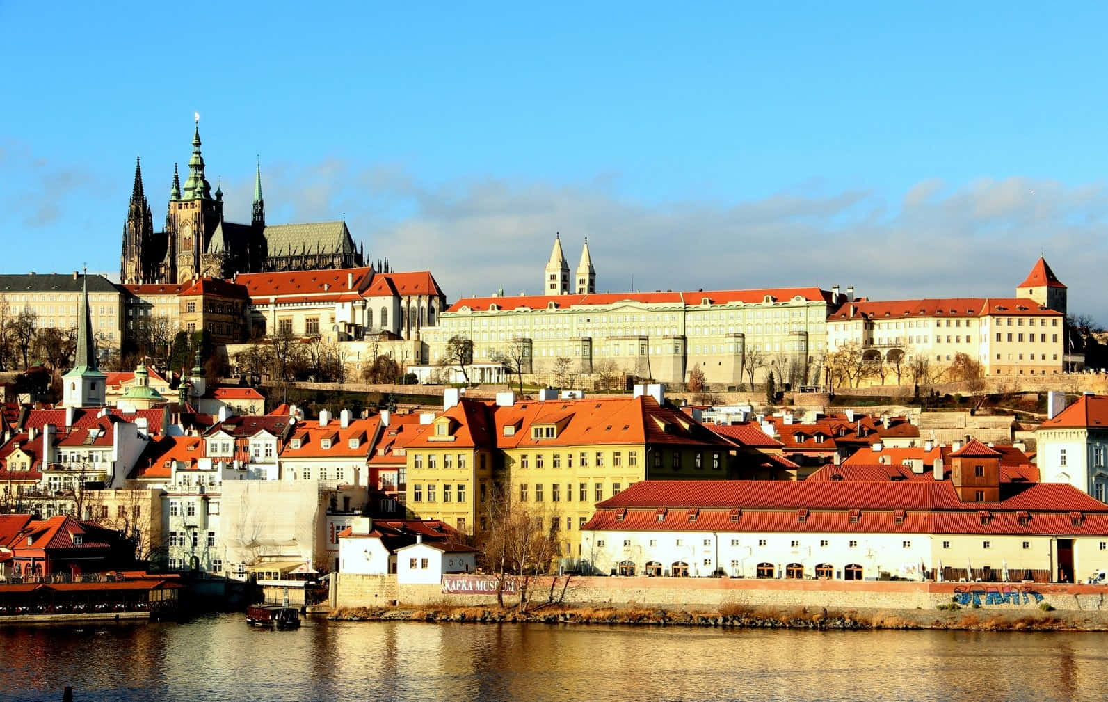 Prague Castle Across The River