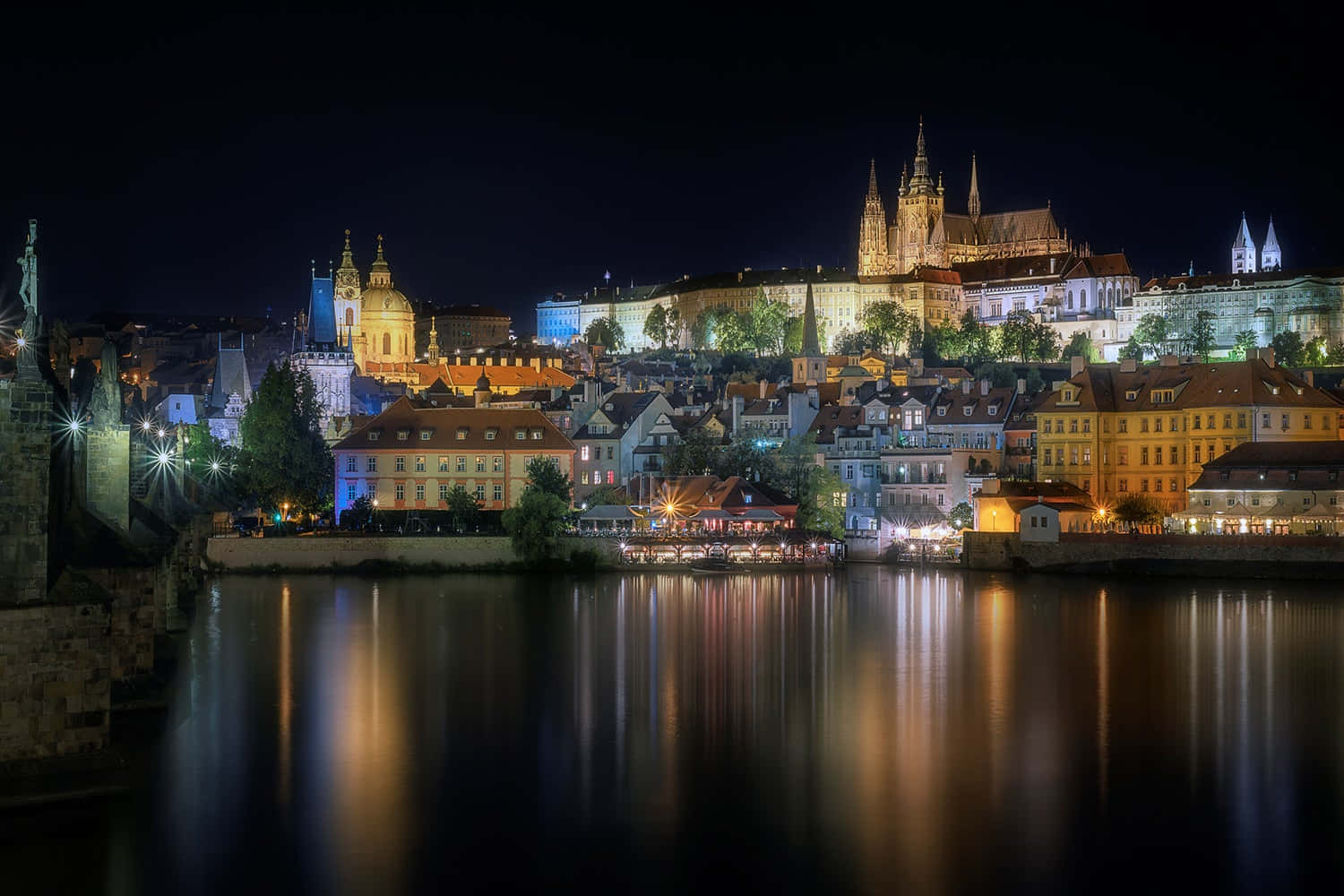 Prague Castle Aesthetic Night View