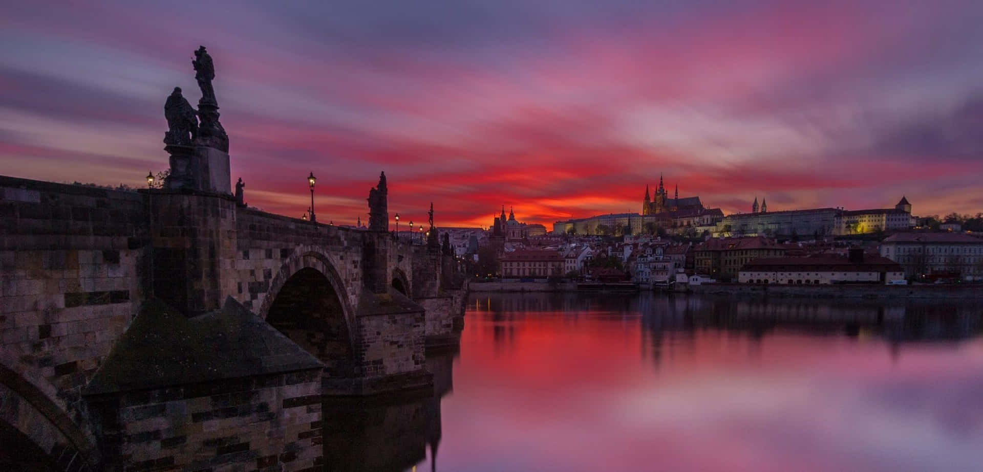 Prague Castle Aesthetic Sunset