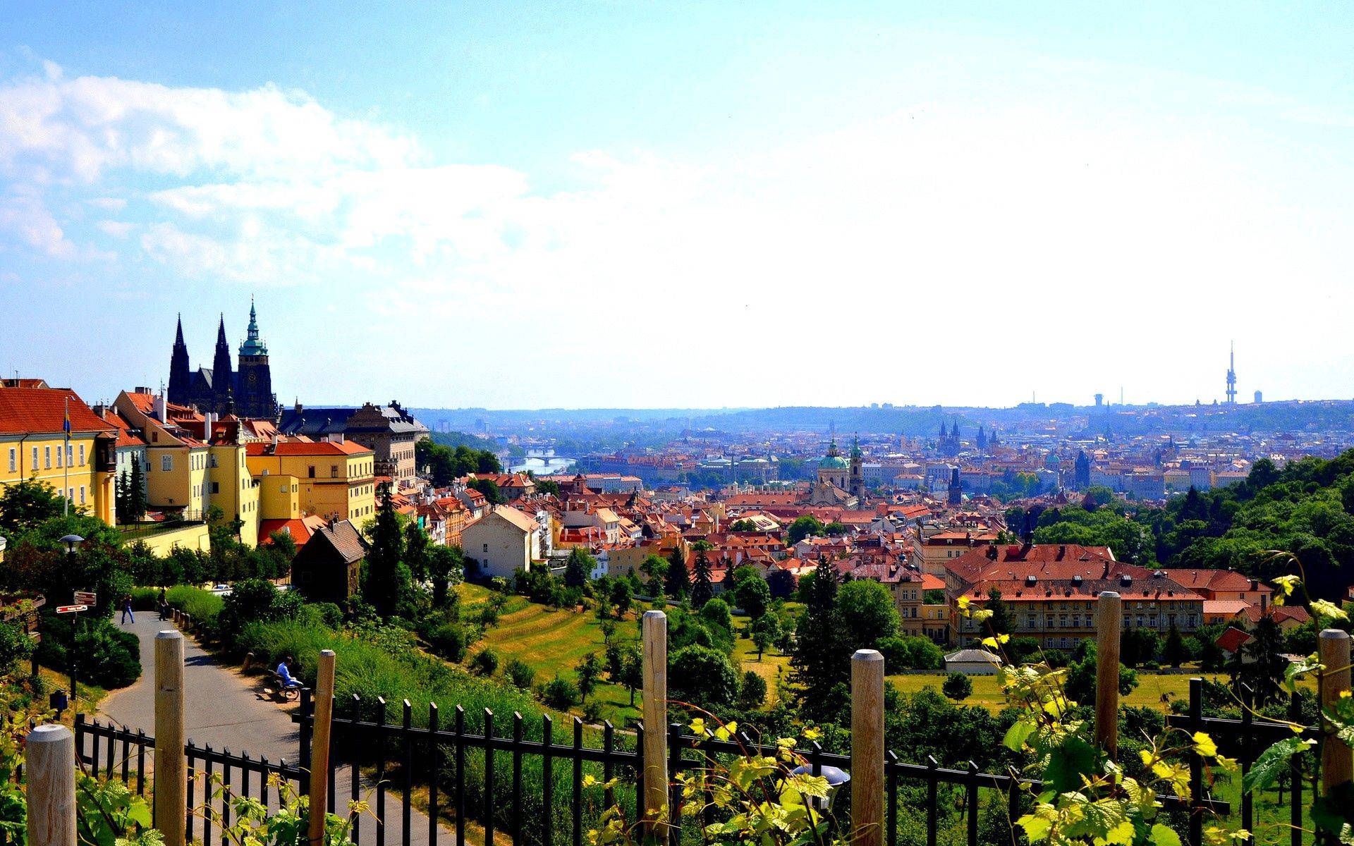 Prague Castle Gardens Most Beautiful Nature Background