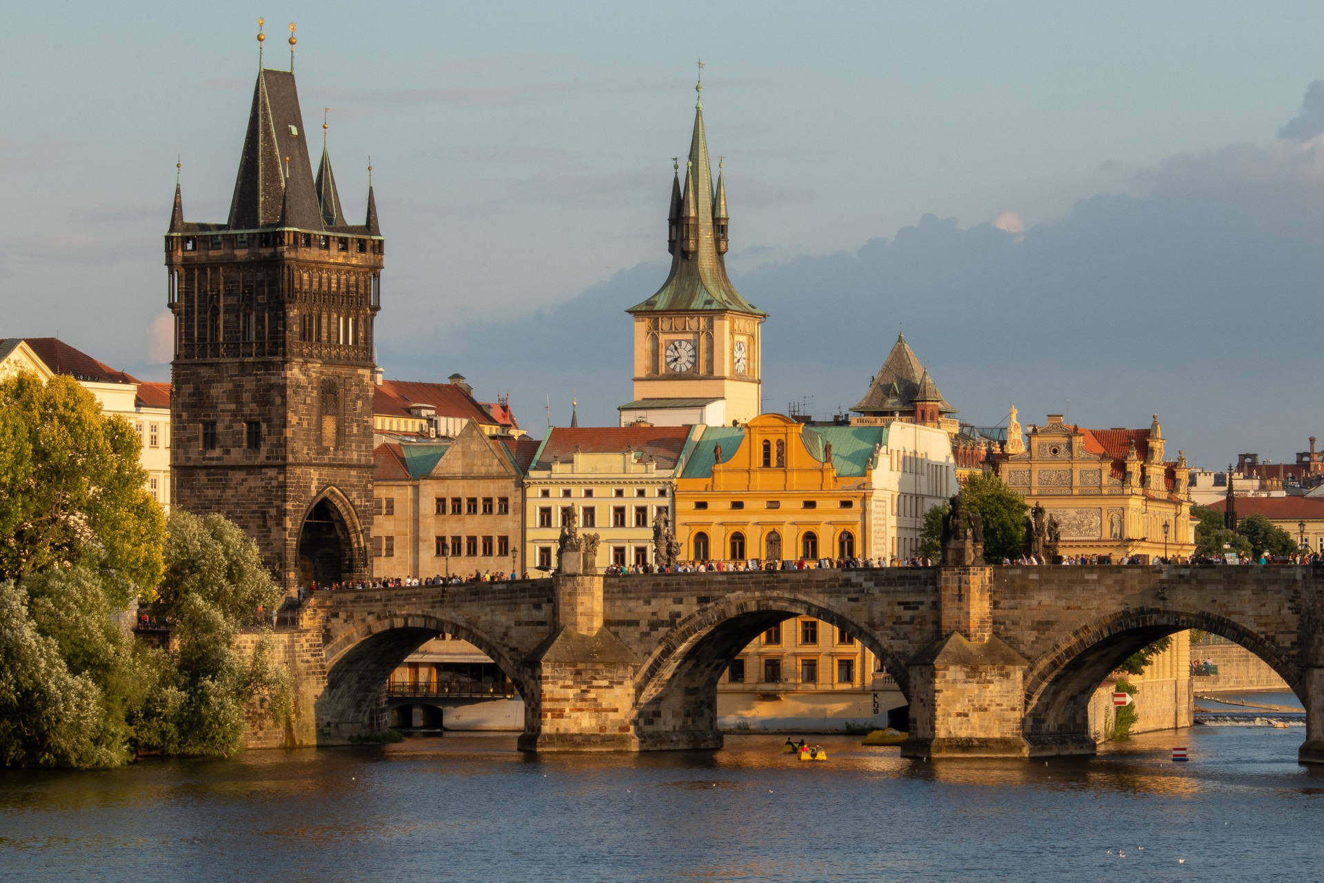 Prague Charles Bridge Background