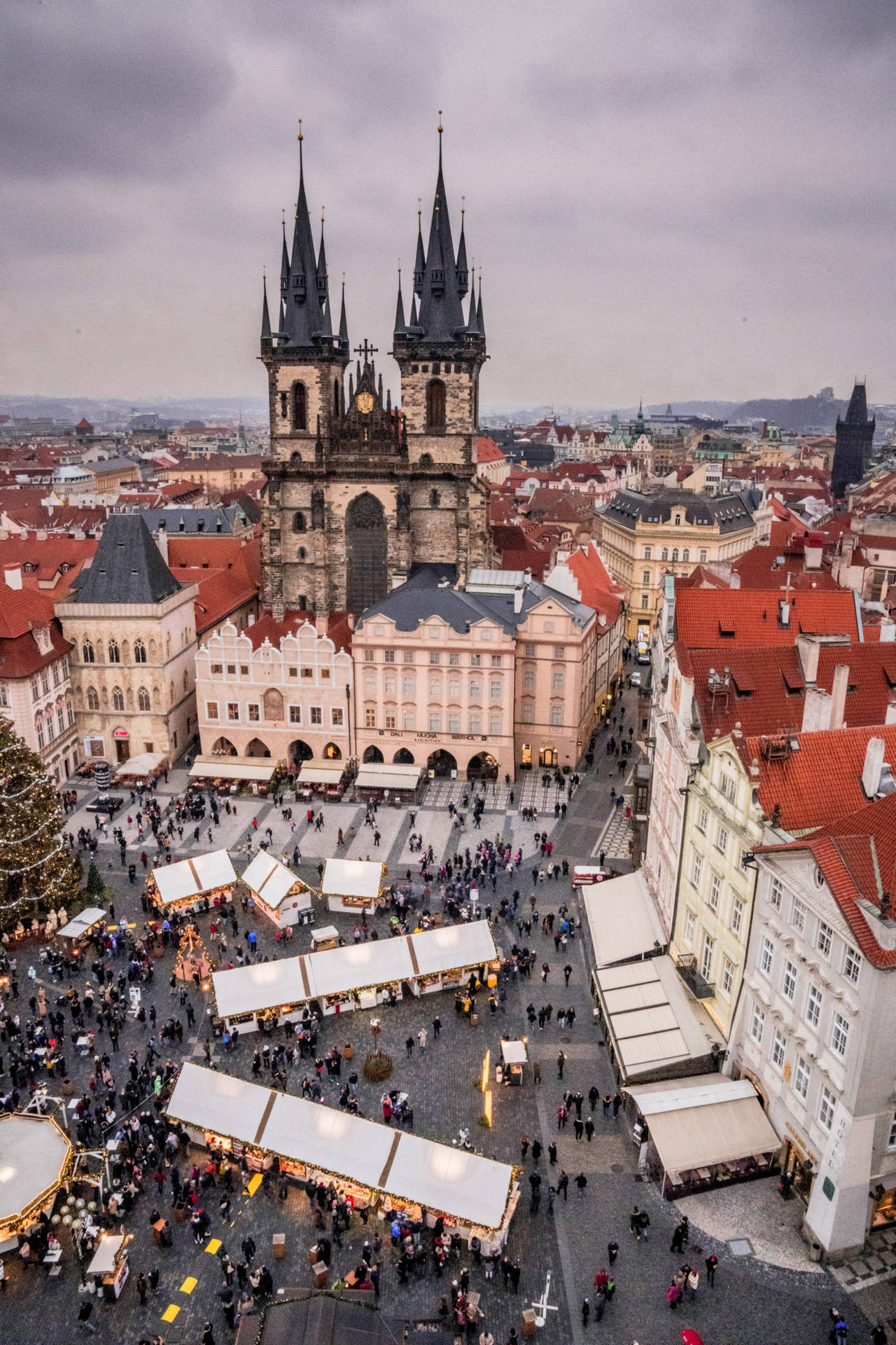 Prague Old Town Center Background