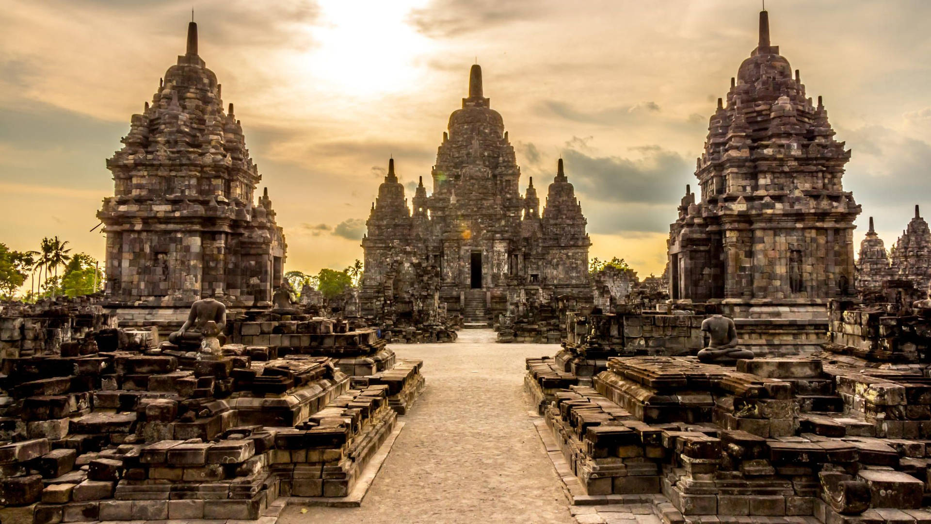 Prambanan Temple Indonesia Background