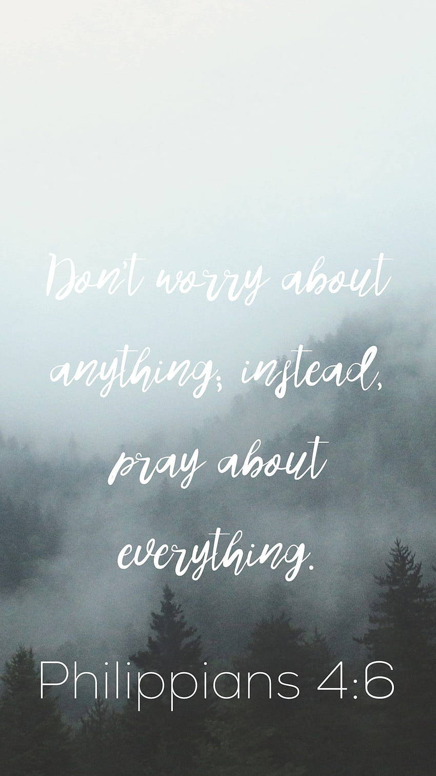 Pray About Everything Versed Background