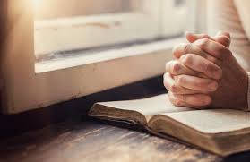 Prayer Praying Hands Atop Bible