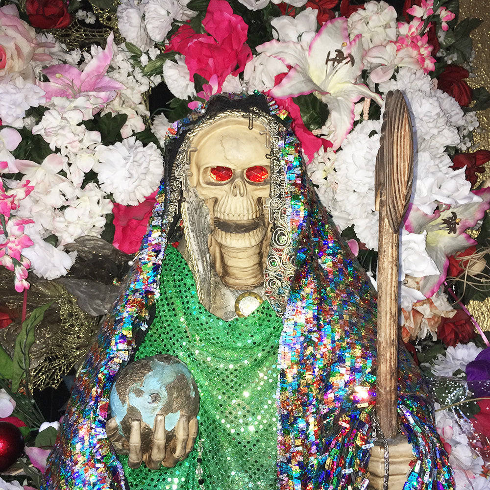 Prayer To Santa Muerte Background