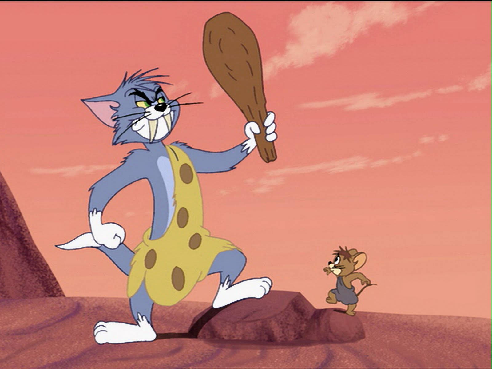 Pre-historic Tom Cat And Jerry