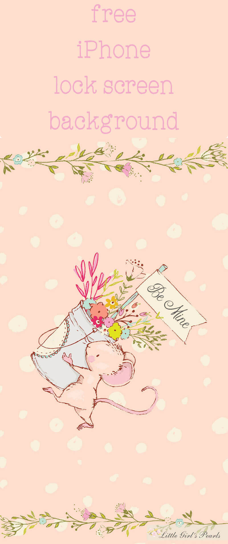 Precious Pink Illustration For Iphone Background