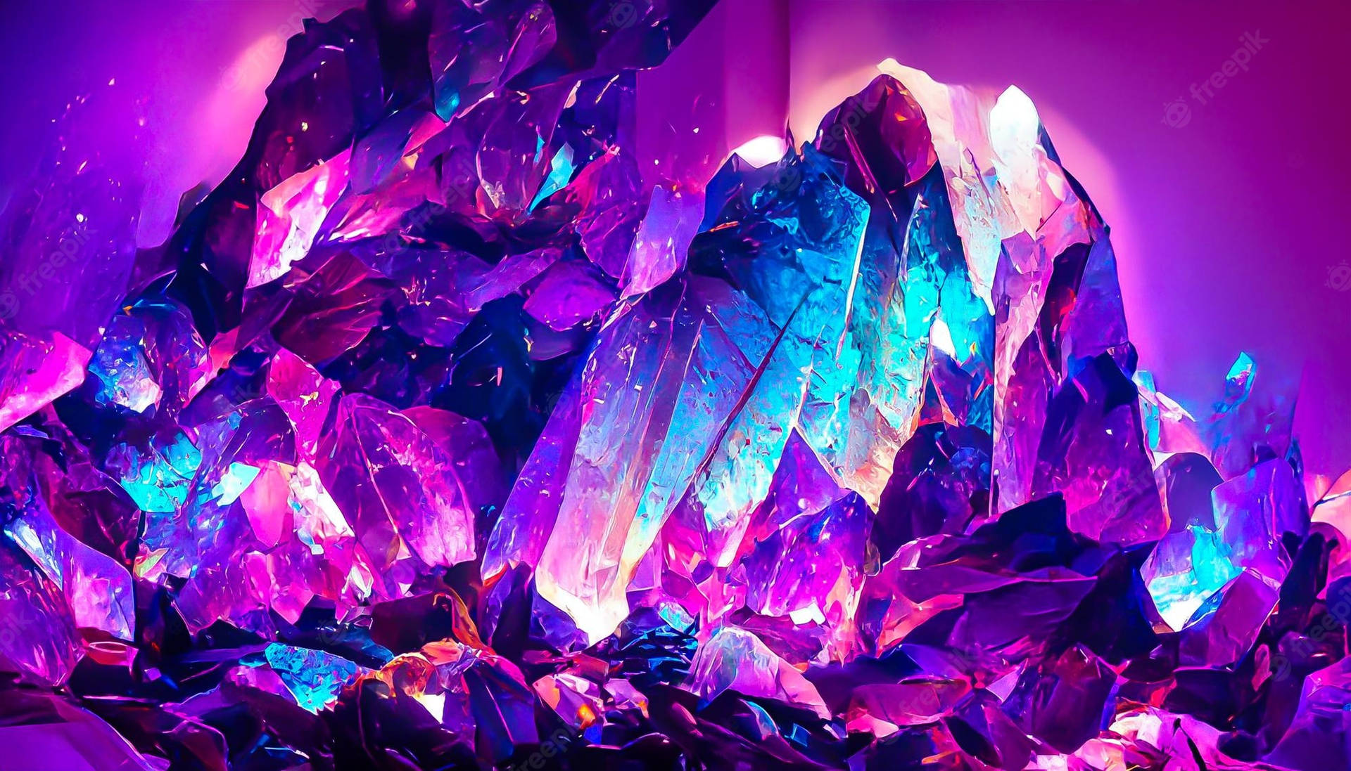 Precious Purple And Blue Gemstone Background