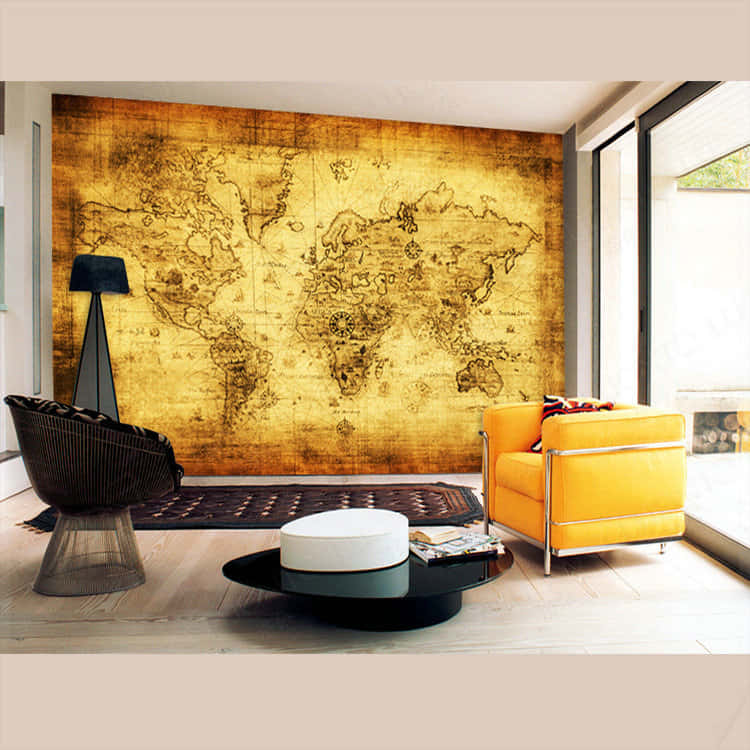 Precise World Map Wall Art