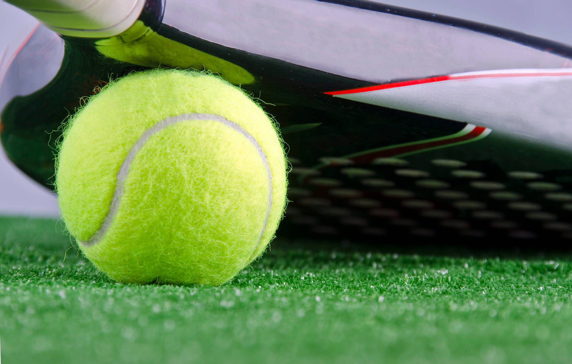 Precision In Details - Close-up Shot Of Tennis Ball Background