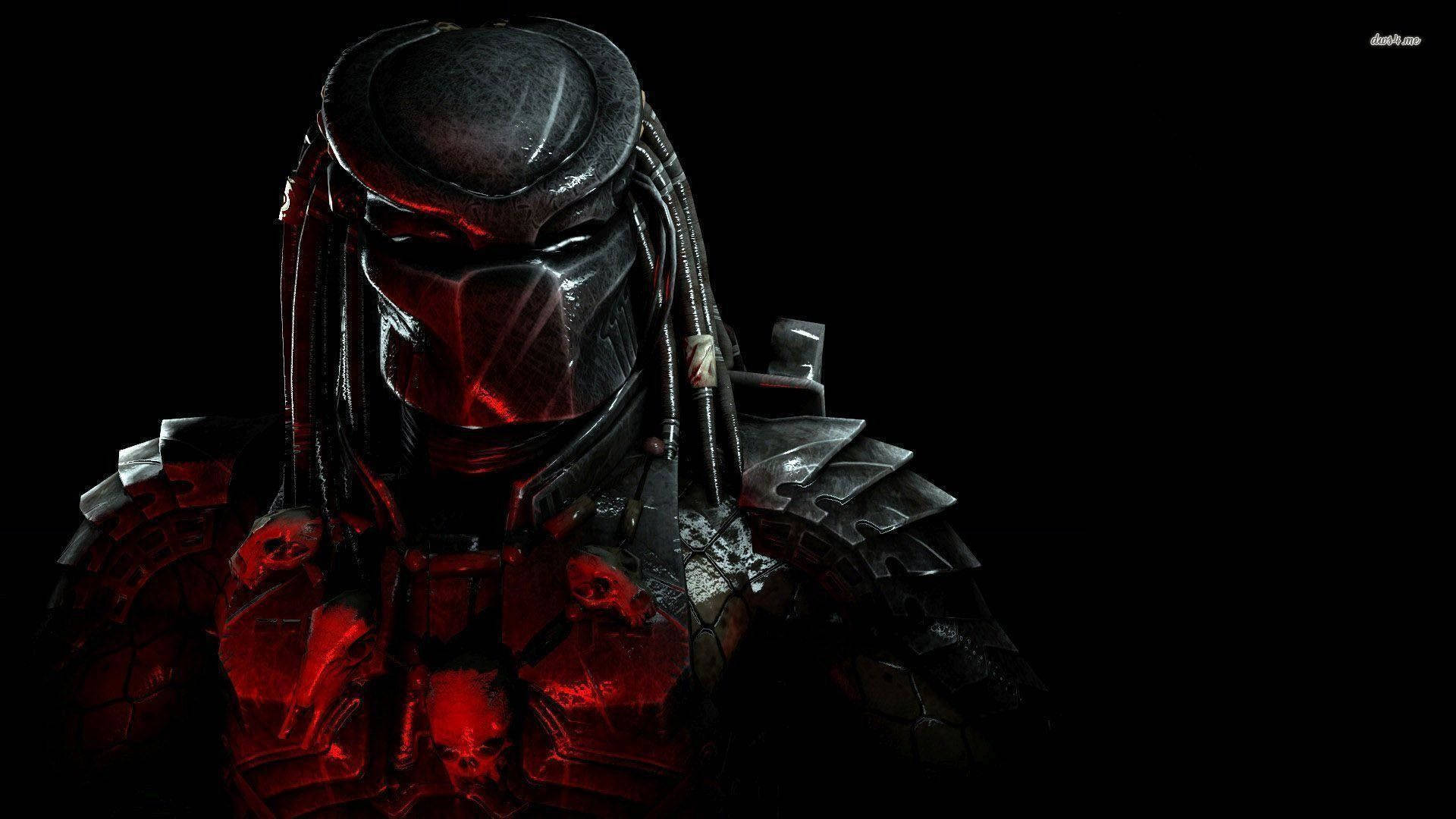 Predator Wearing Face Cover Background