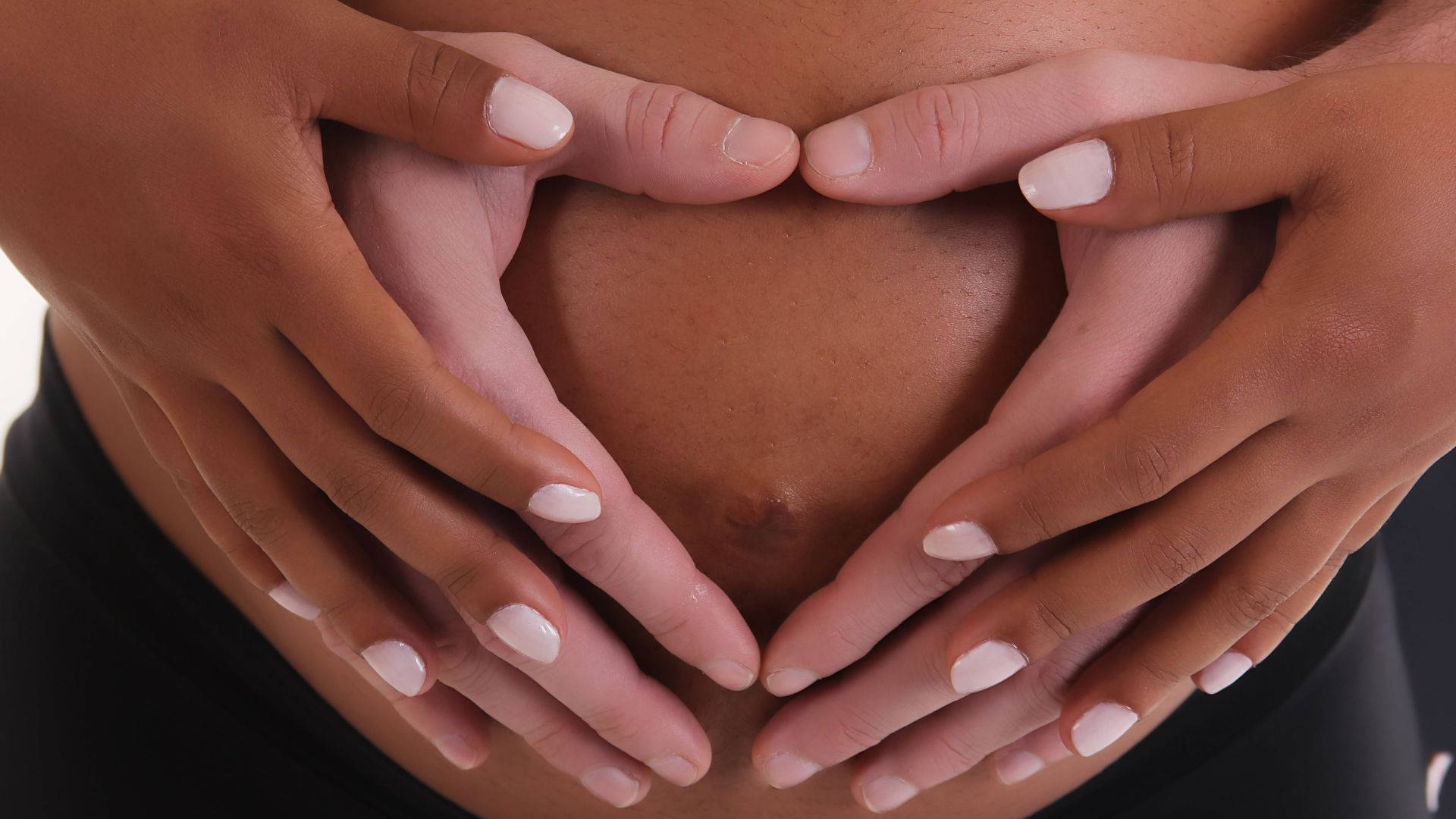 Pregnancy Hands Heart Shape