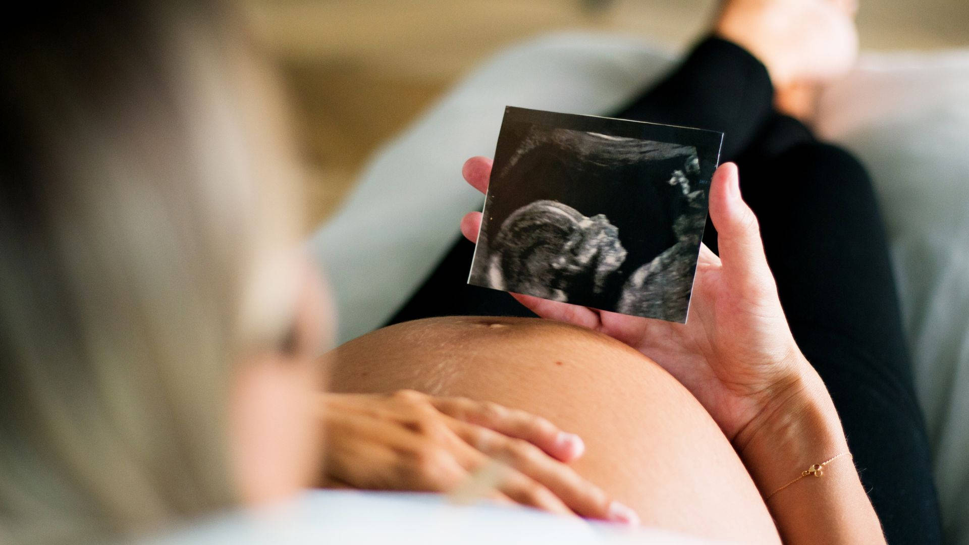 Pregnancy Holding Sonogram