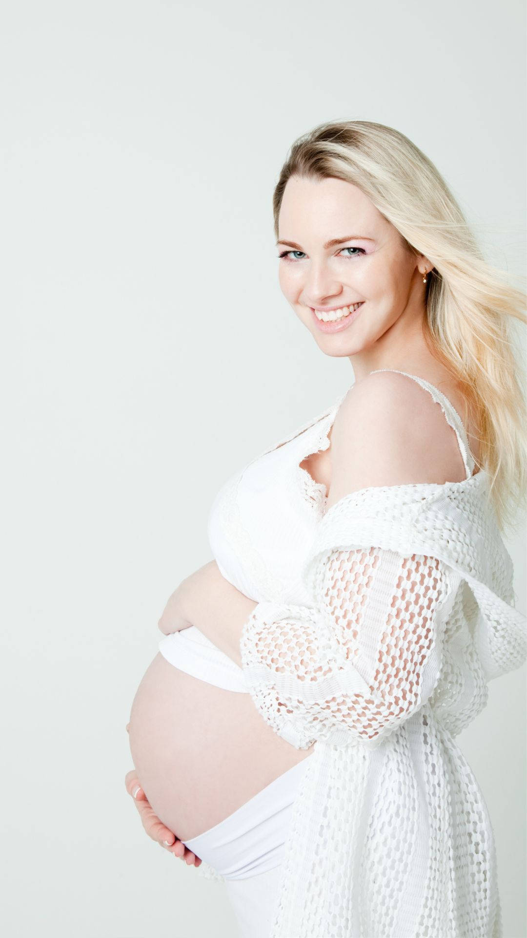 Pregnancy Woman Smiling With Bump