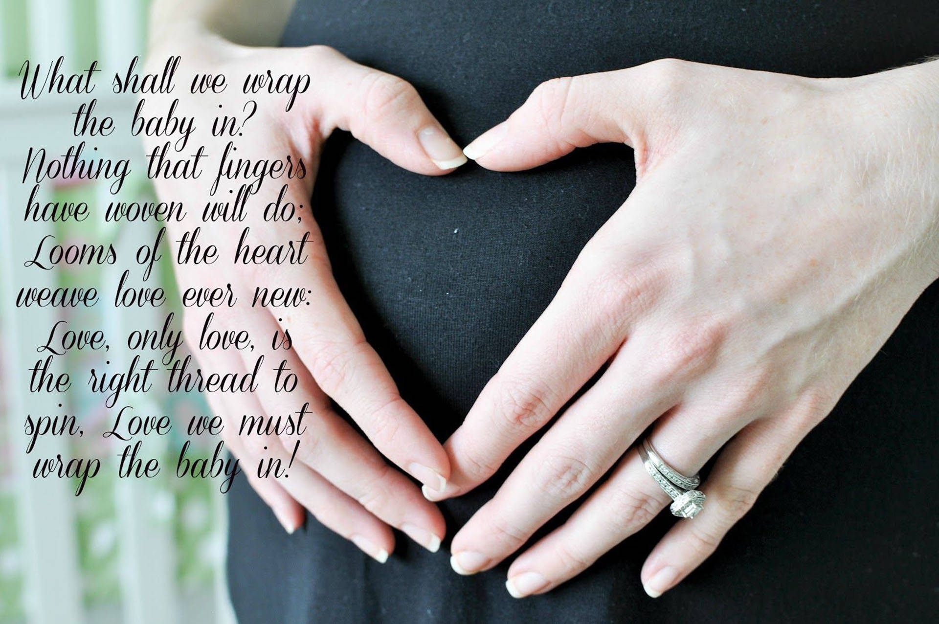 Pregnant Love Quote Background