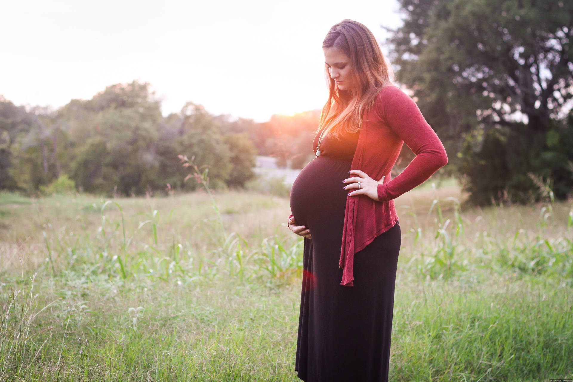 Pregnant Outdoor Photoshoot Background