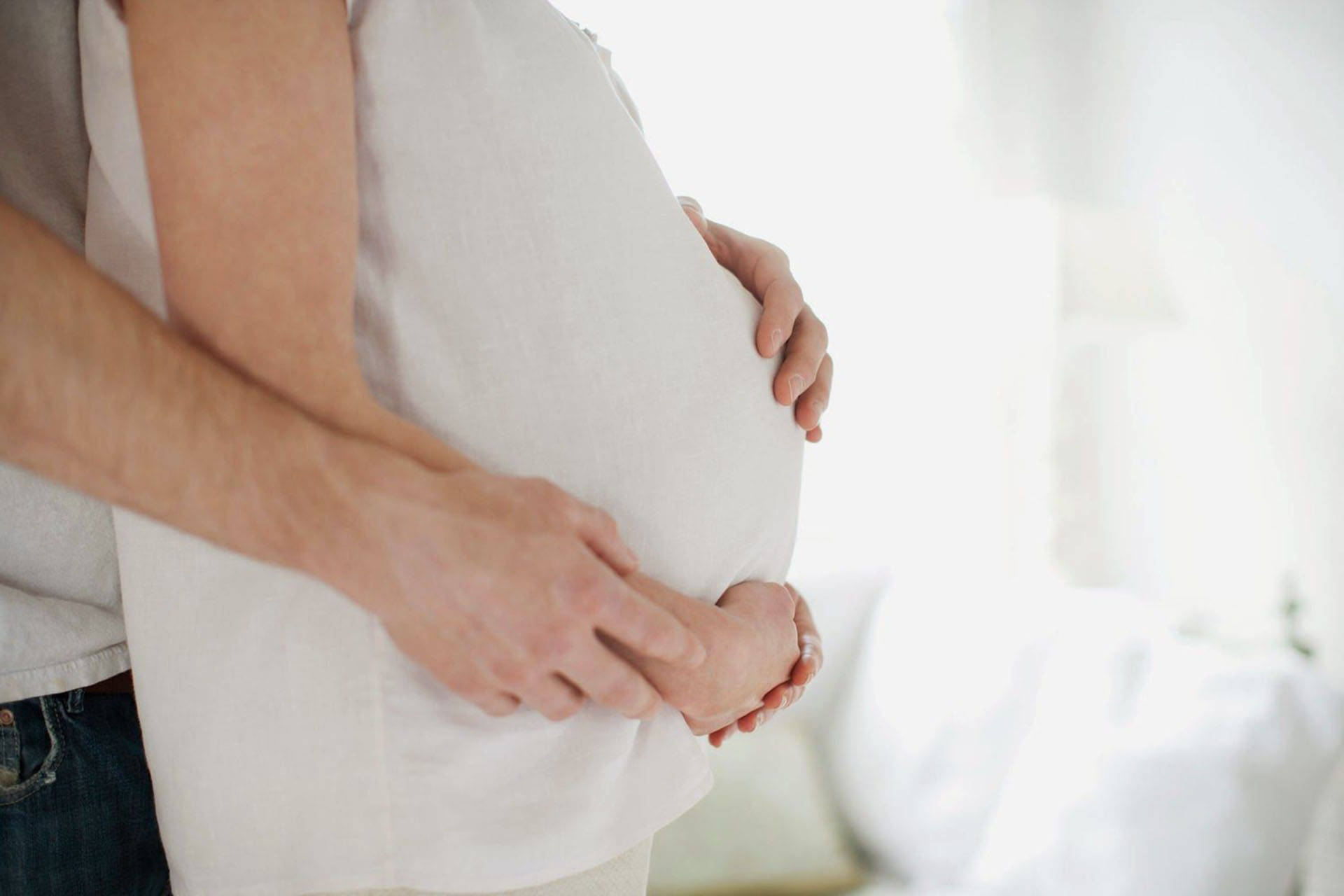 Pregnant Tummy Macro Shot Background