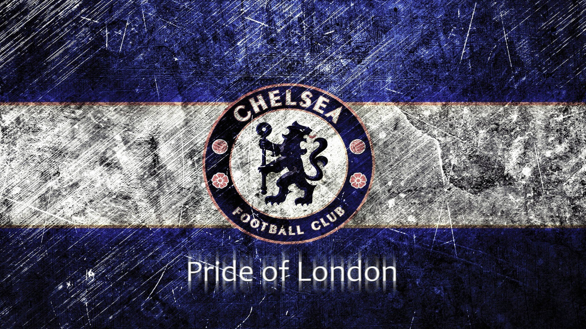Premier League Chelsea Grunge Theme Background