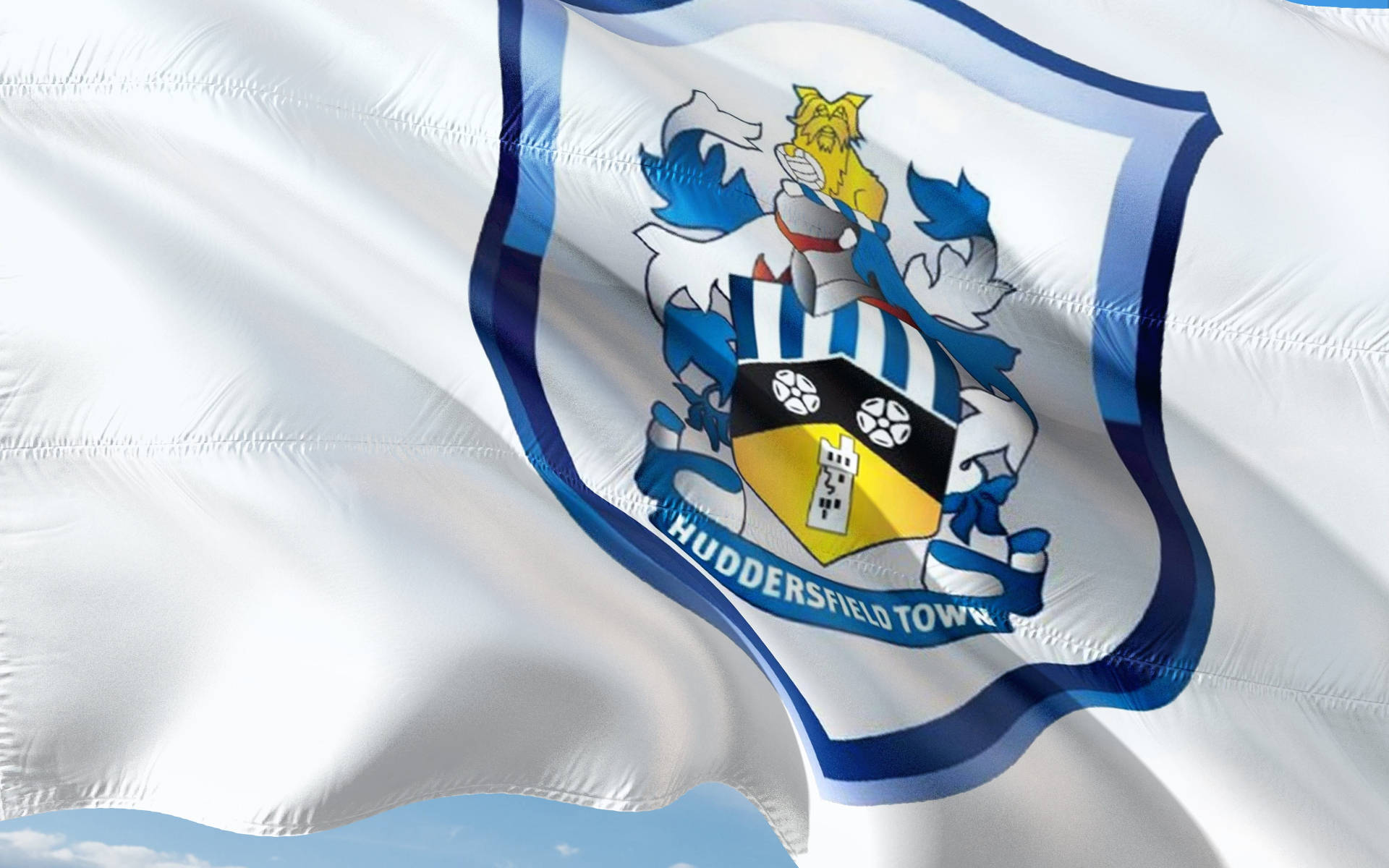 Premier League Huddersfield Town Flag Background
