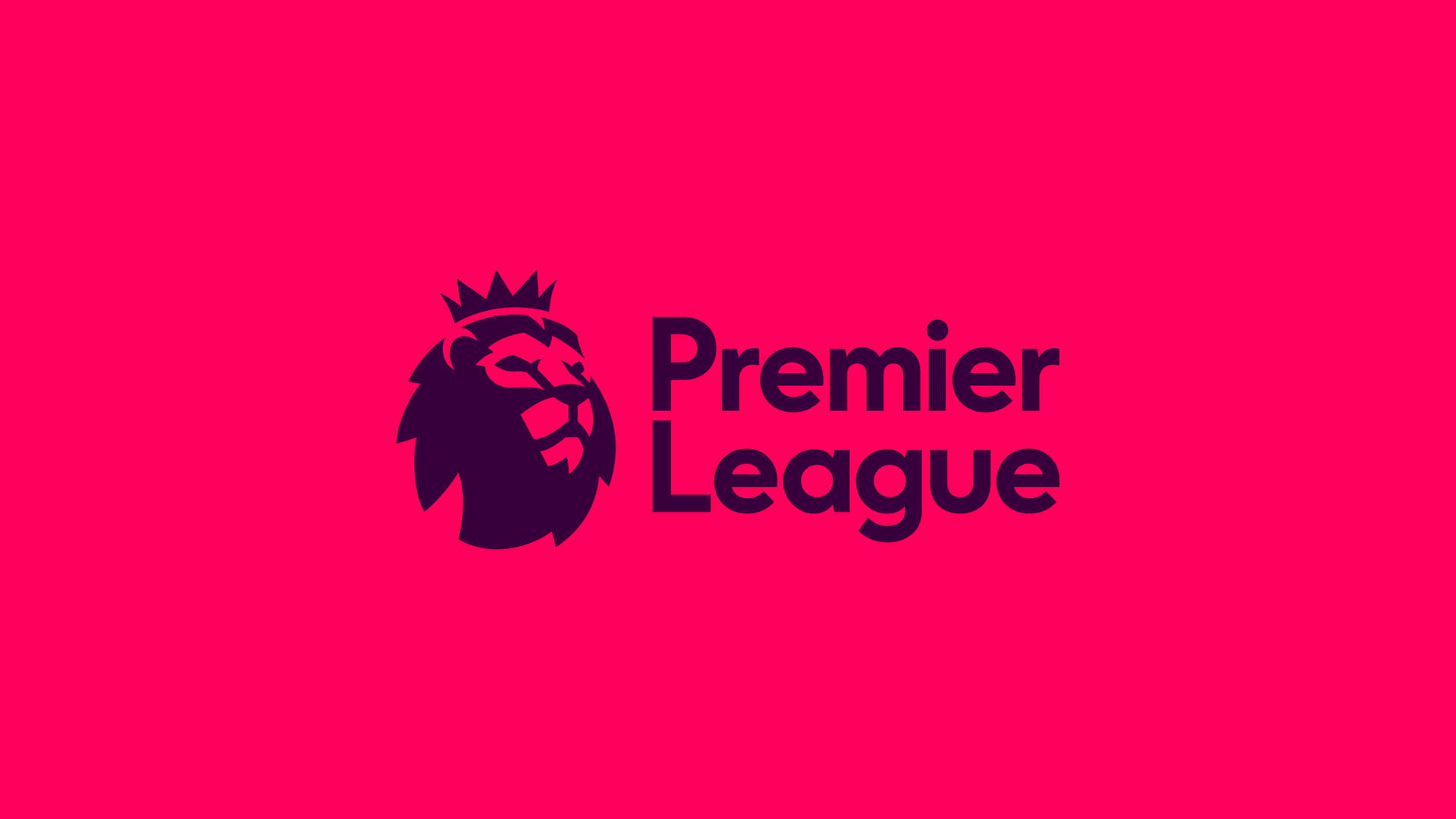 Premier League In Dark Pink Background