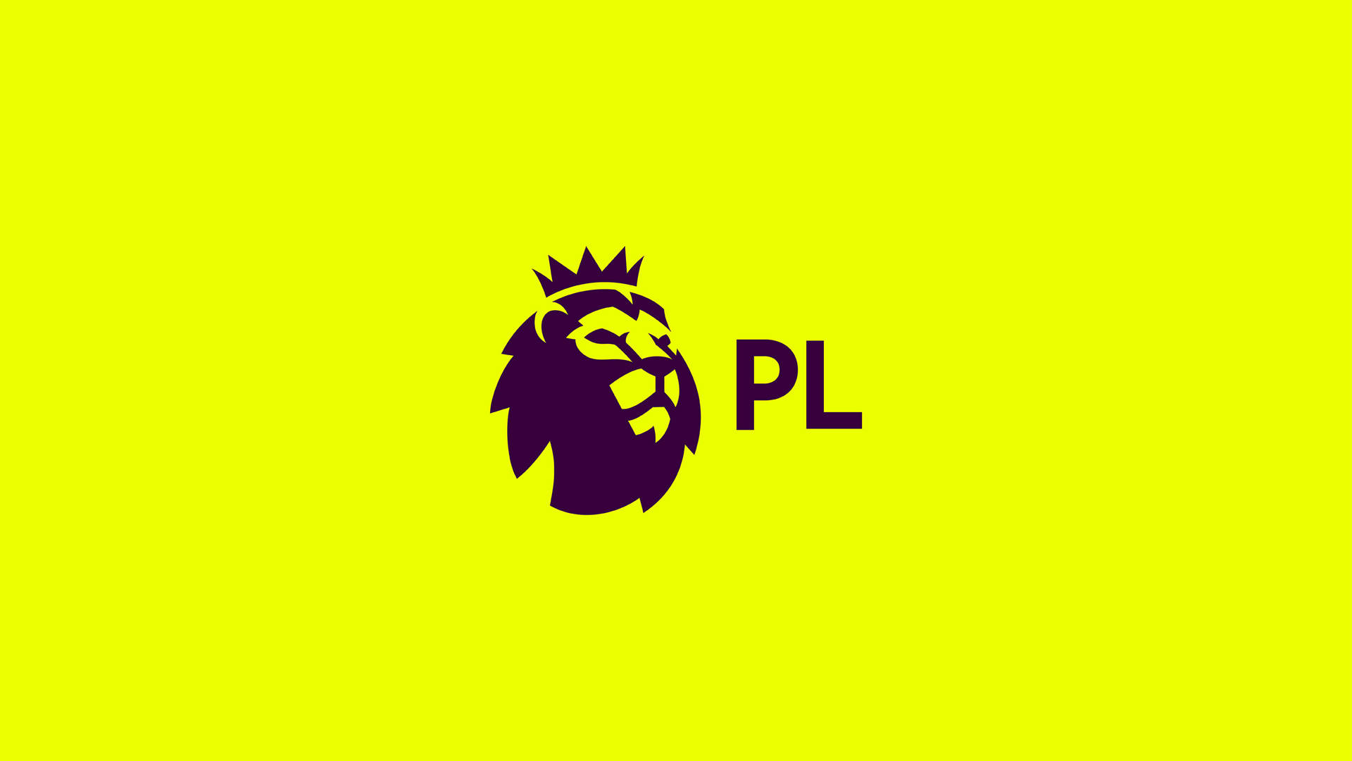 Premier League In Yellow Background