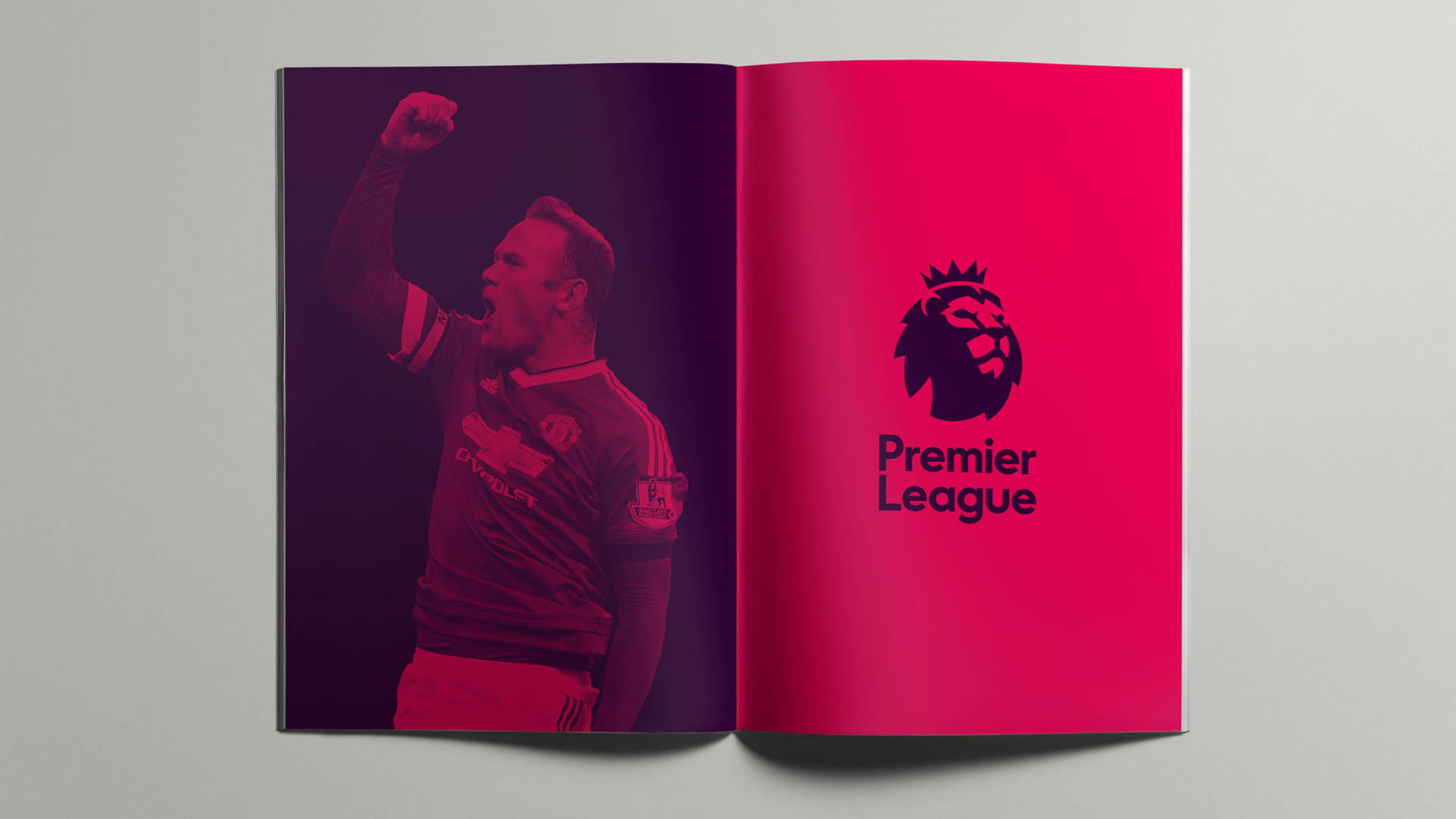 Premier League Logo On Page Background