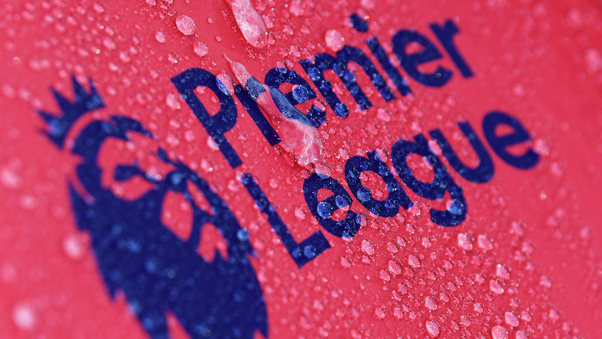 Premier League Logo With Water Droplets