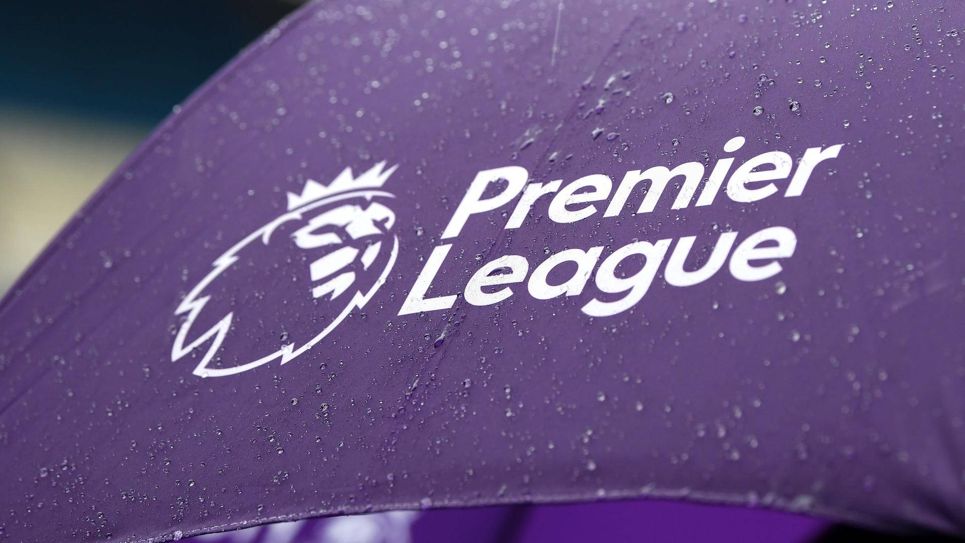 Premier League On Umbrella Background