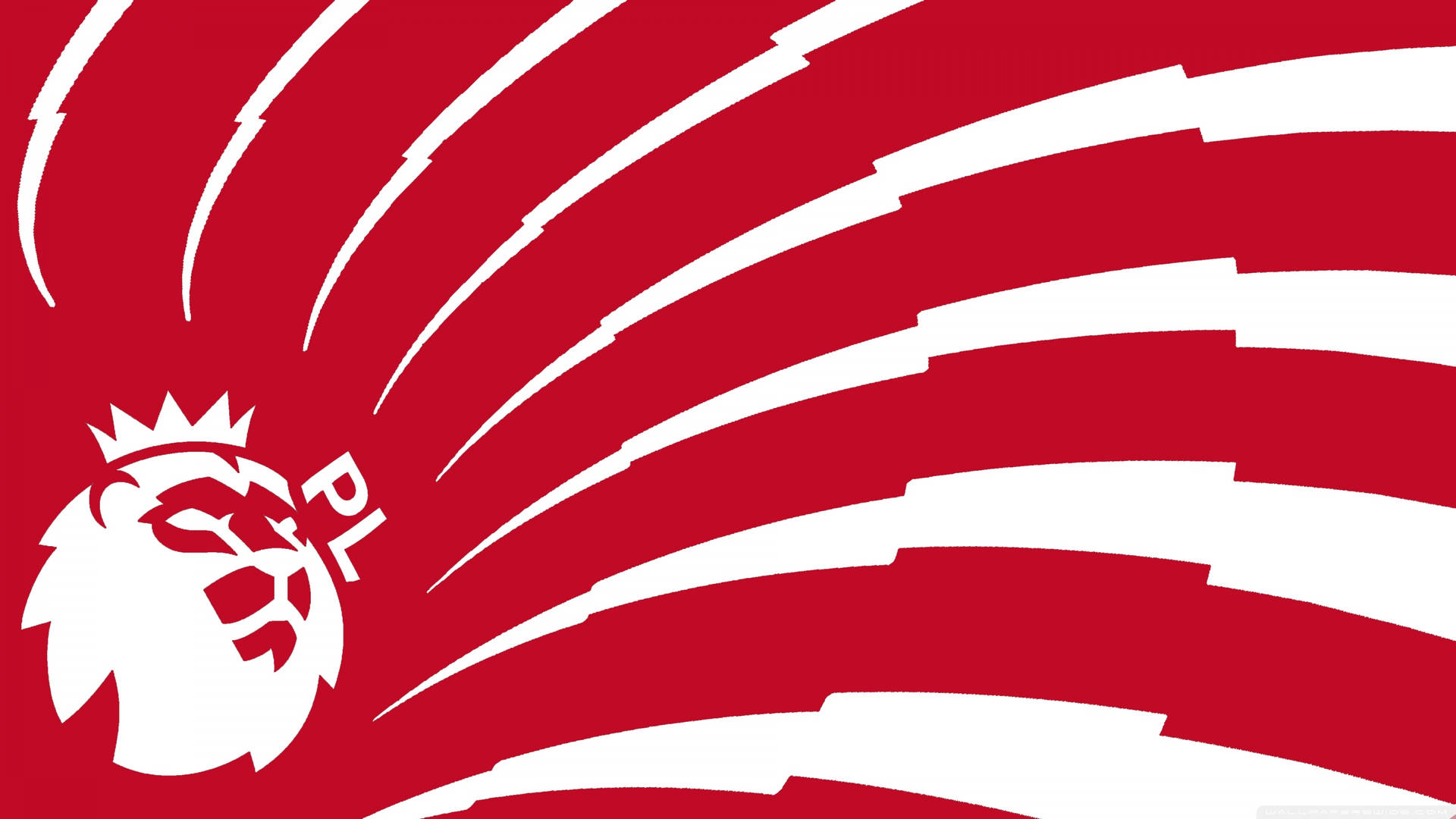 Premier League Red And White Background