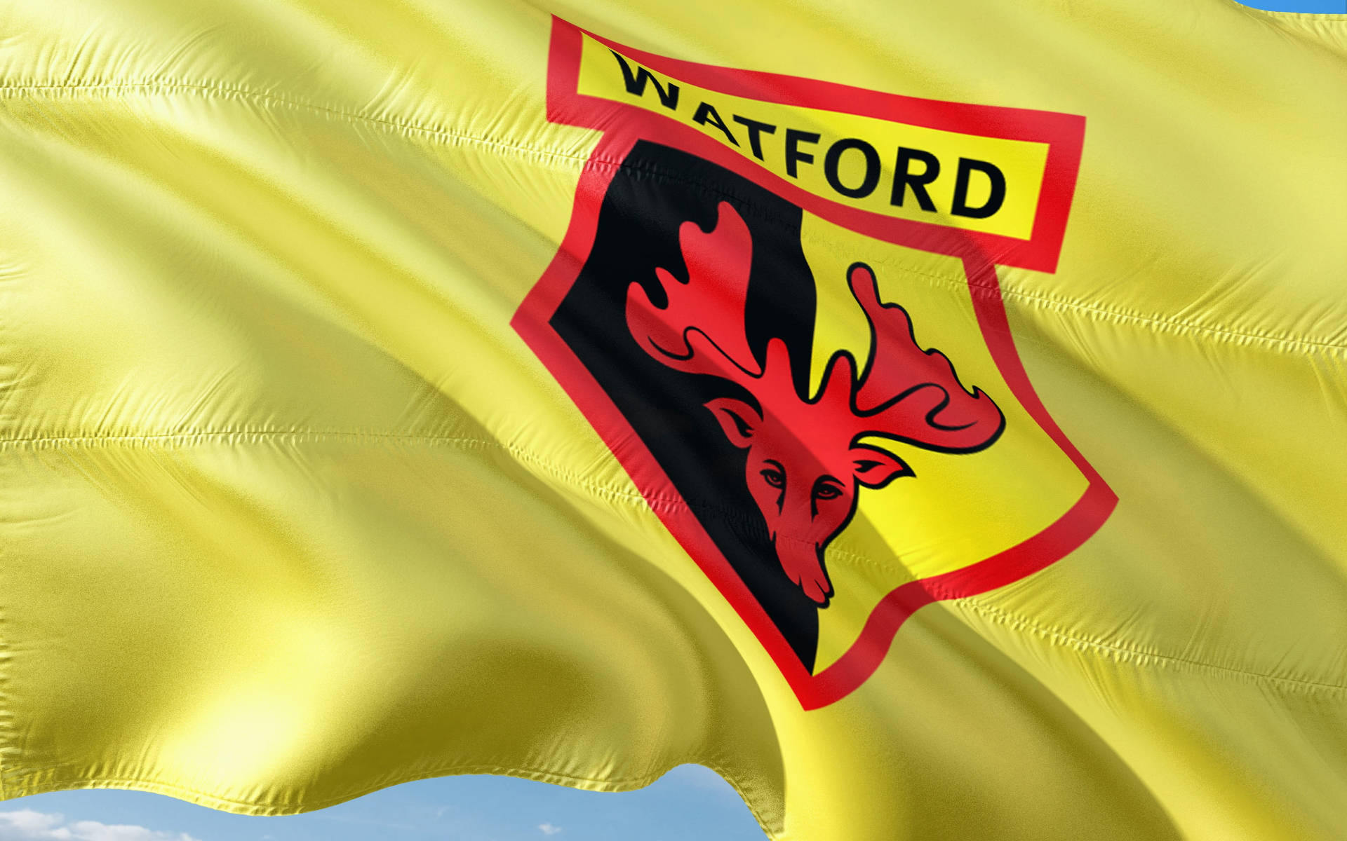 Premier League Watford Flag Background
