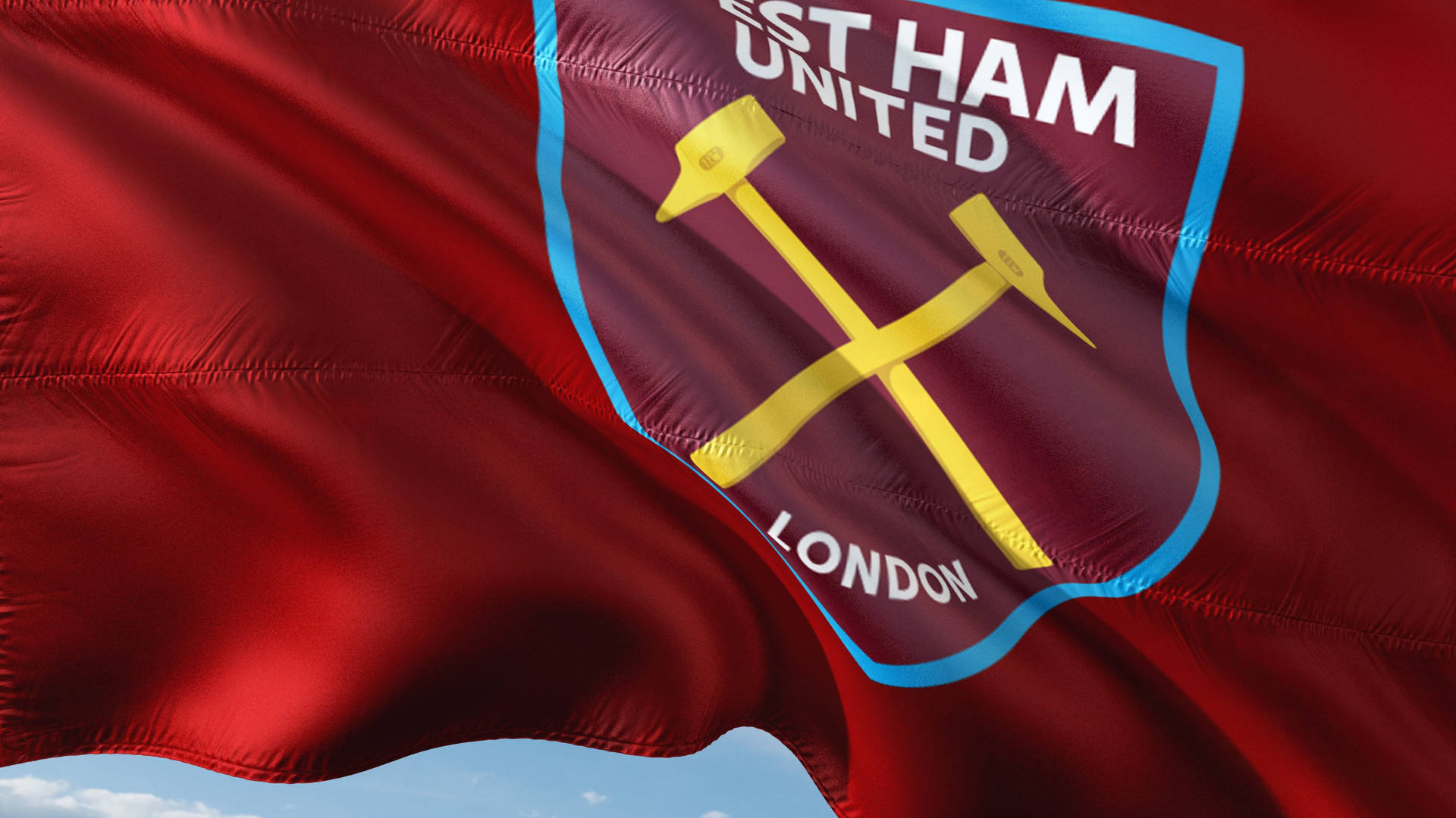 Premier League West Ham United Flag Background