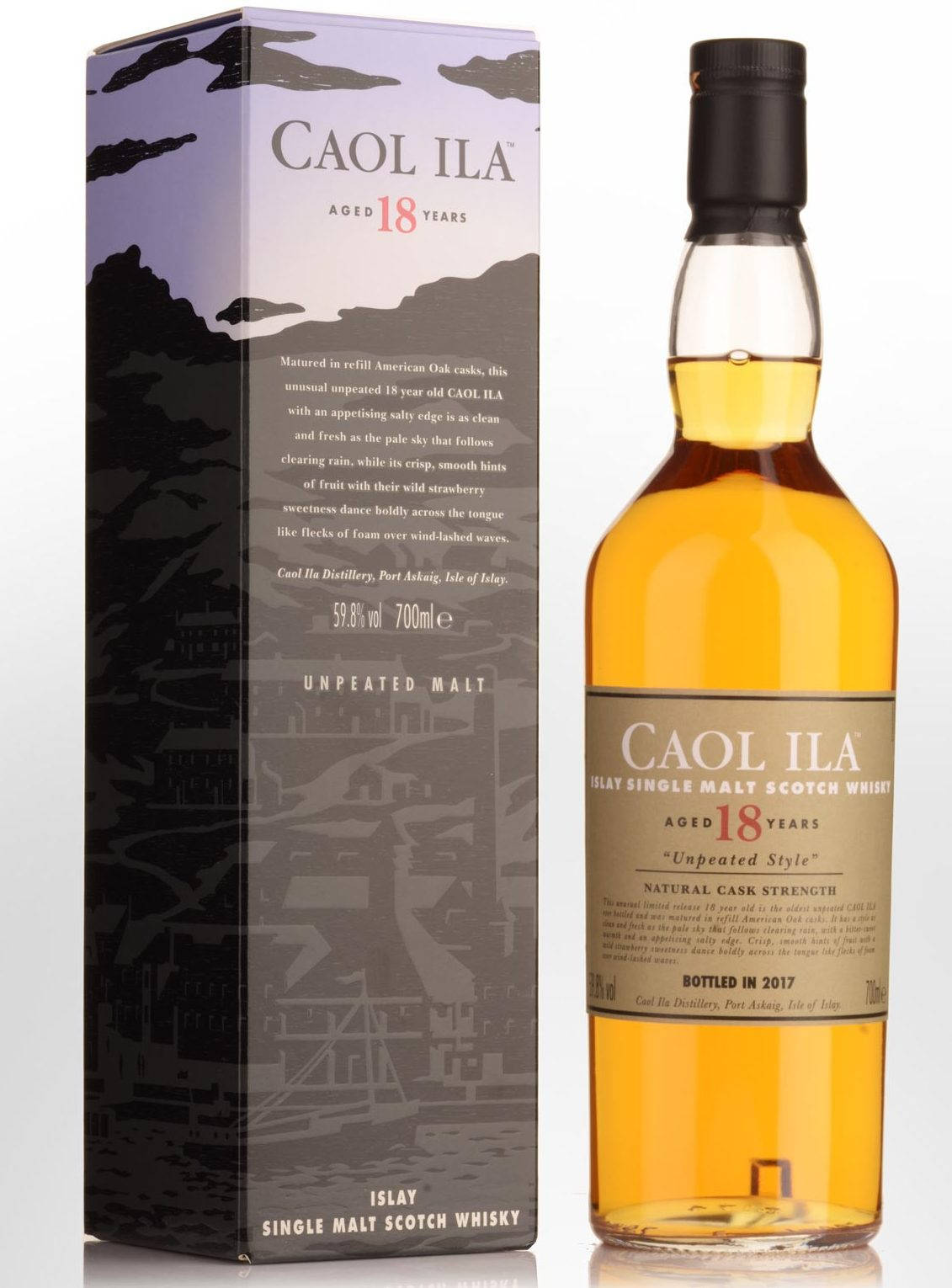 Premium 18-year Old Whiskey Caol Ila Background