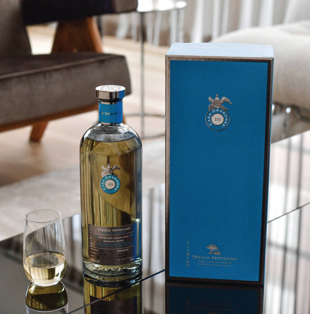 Premium Casa Dragones Tequila Reposado In Elegant Display