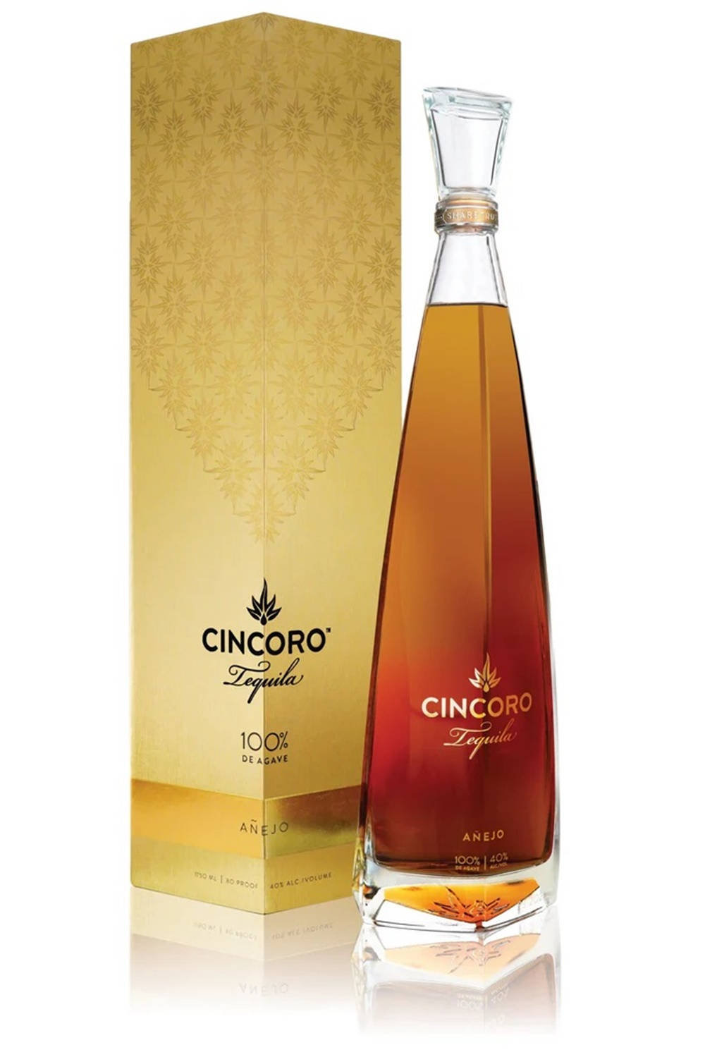 Premium Cincoro Tequila Anejo Bottle And Box Background